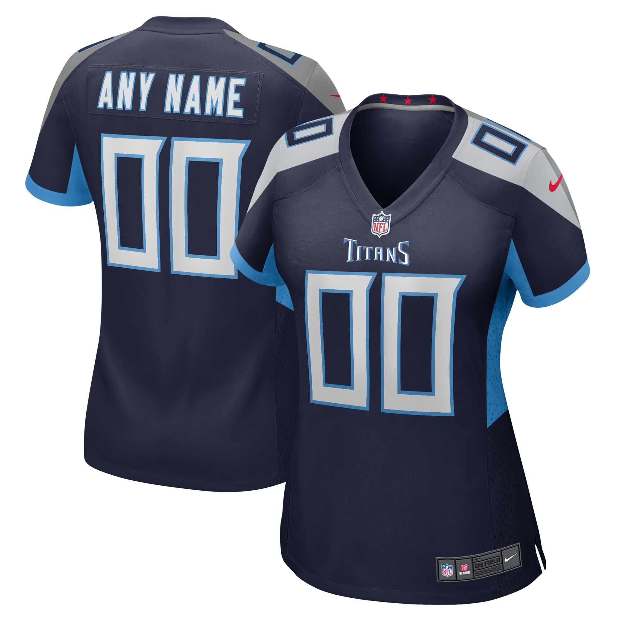 Tennessee Titans Nike Women's Custom Game Jersey - Navy - vstockx