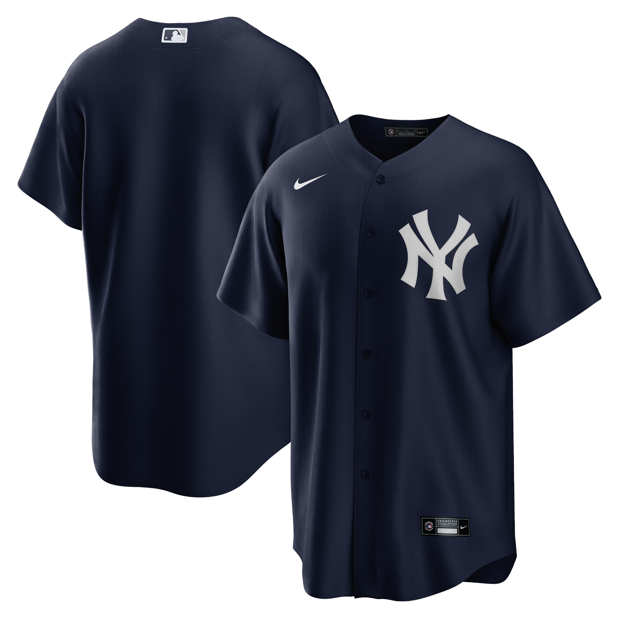 New York Yankees Nike Alternate Replica Team Jersey - Navy - vstockx