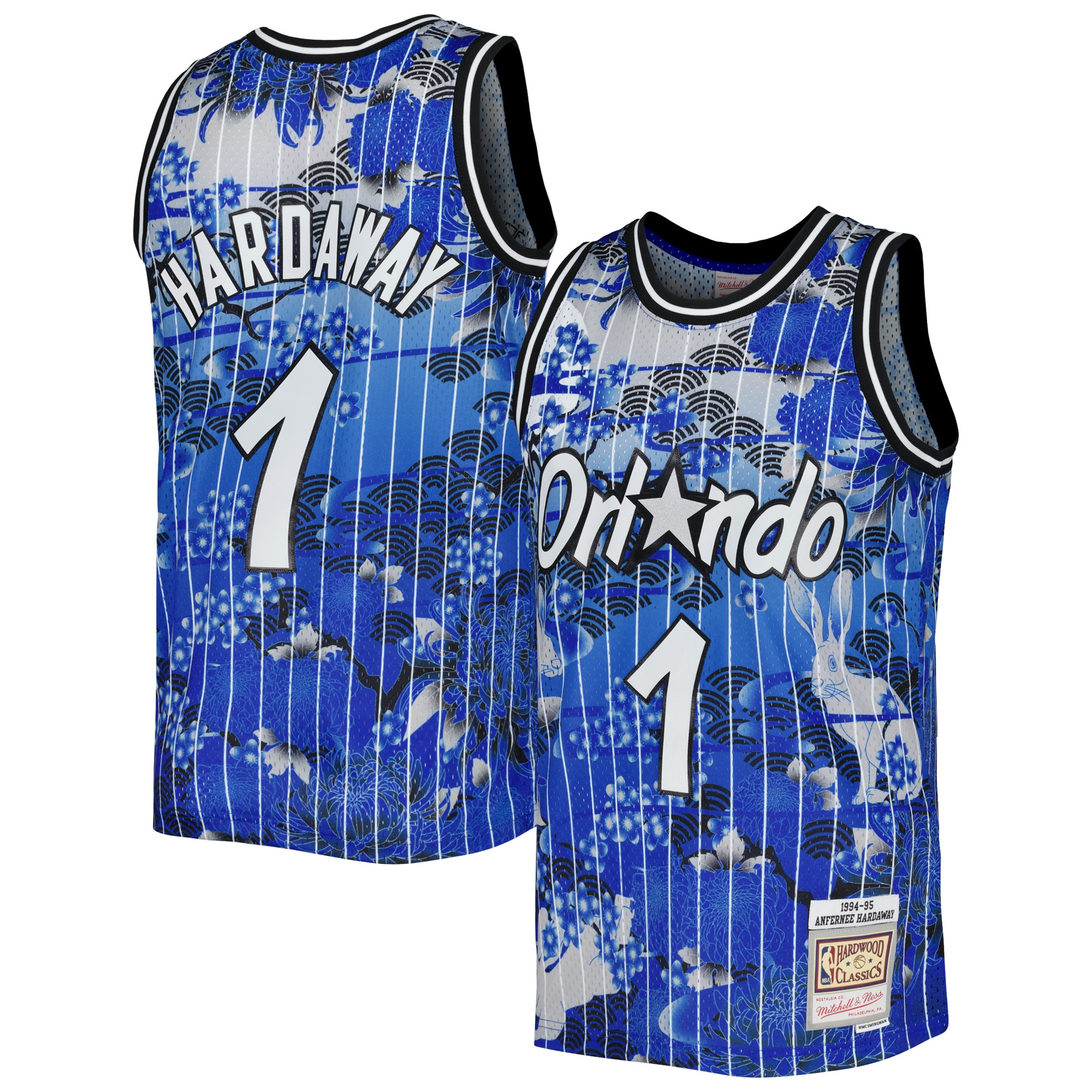 Penny Hardaway Orlando Magic Mitchell & Ness Hardwood Classics Lunar New Year Swingman Jersey - Blue - vstockx