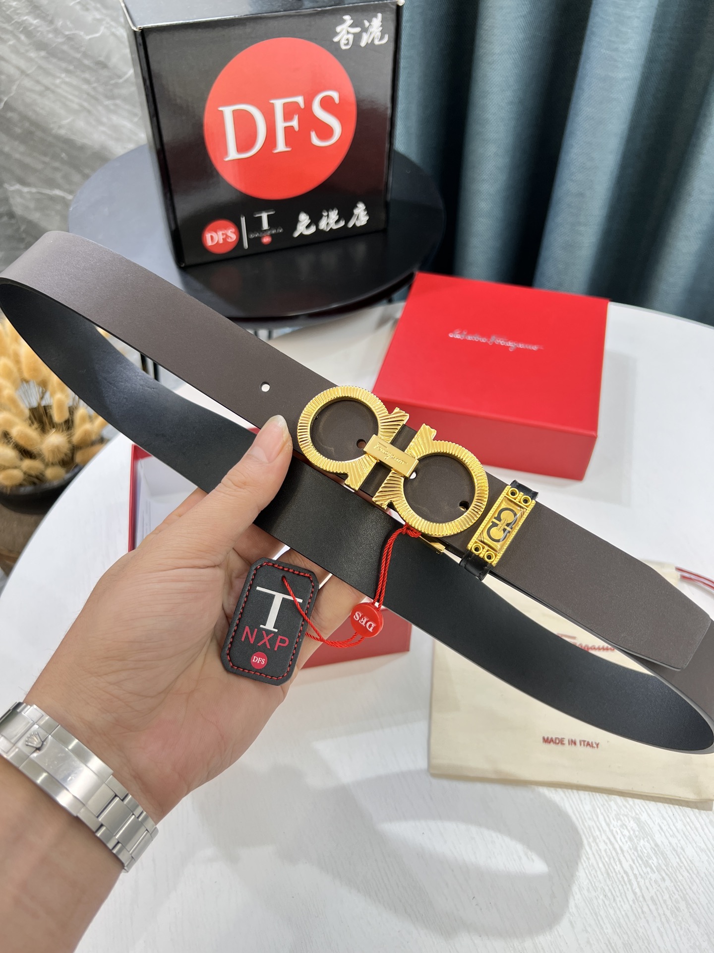 Streetwear Belt Ferragamo 319698 size:3.5cm - vstockx