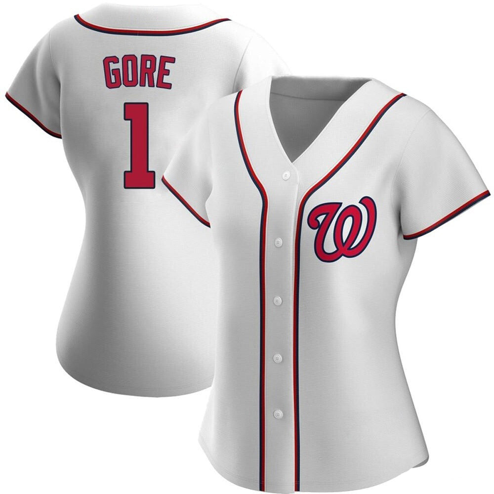 Women's Washington Nationals MacKenzie Gore Cool Base Replica Home Jersey - White - vstockx