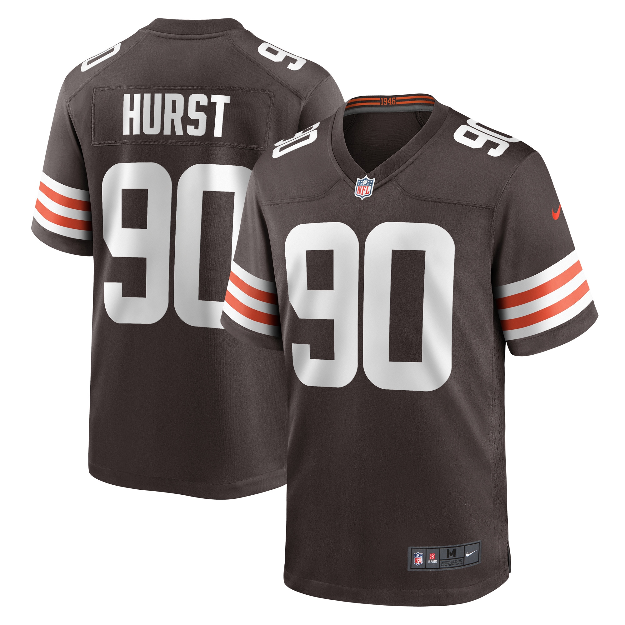 Maurice Hurst Cleveland Browns Nike Game Player Jersey - Brown - vstockx