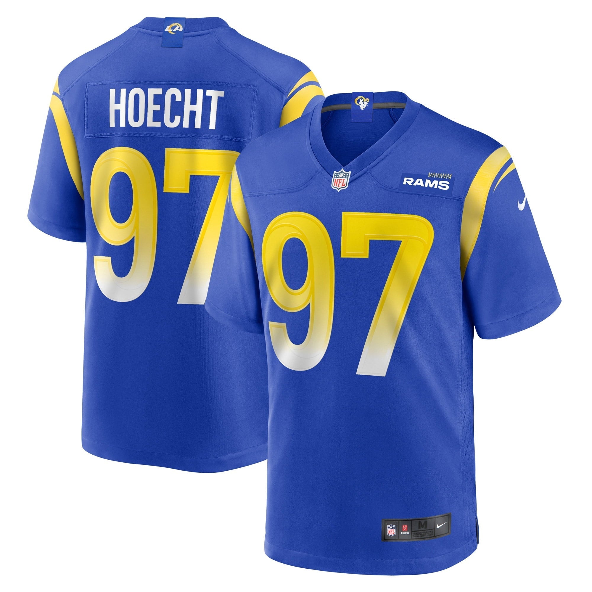 Men's Nike Michael Hoecht Royal Los Angeles Rams Game Player Jersey - vstockx