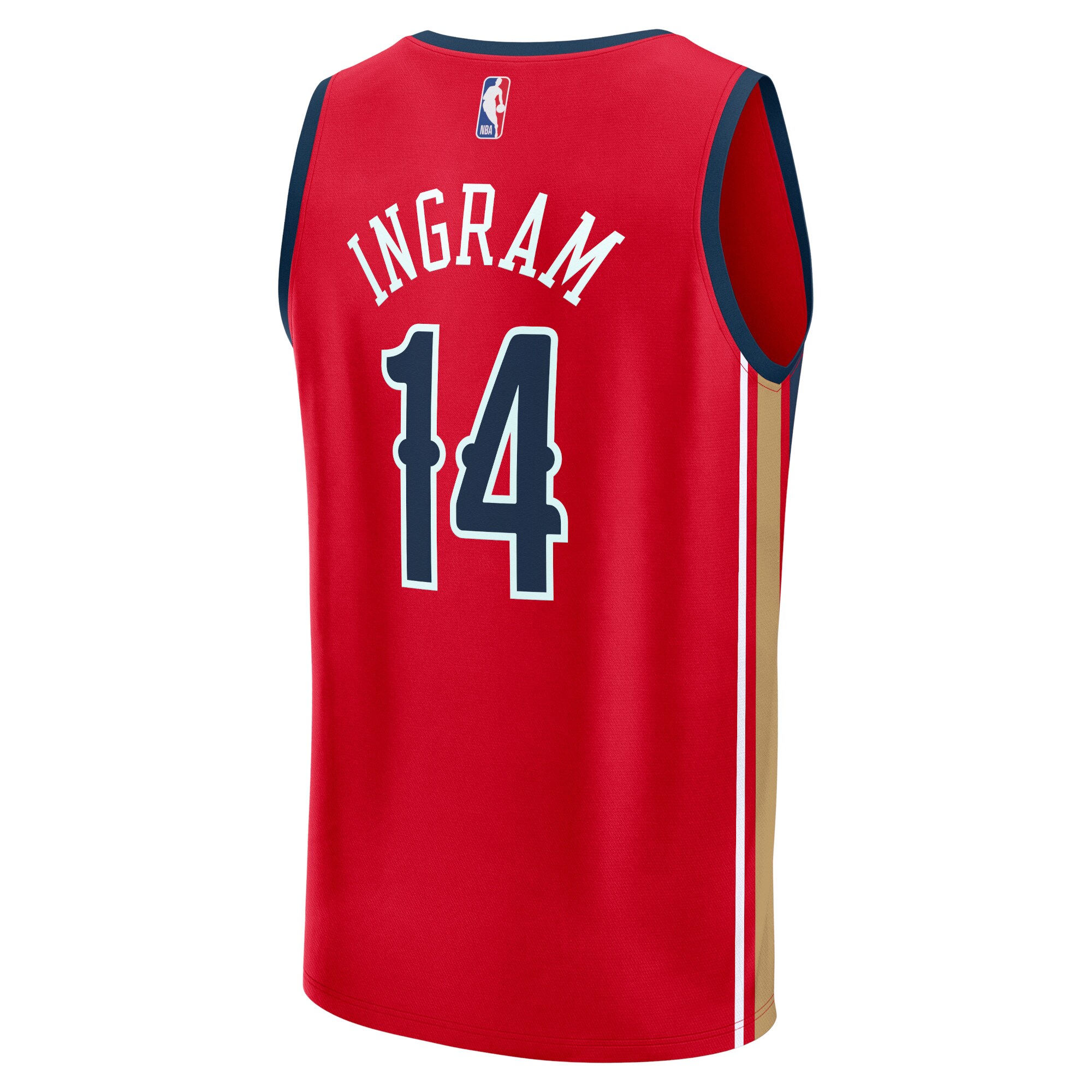 Brandon Ingram New Orleans Pelicans Fanatics Branded Fast Break Replica Jersey - Statement Edition - Red - vstockx