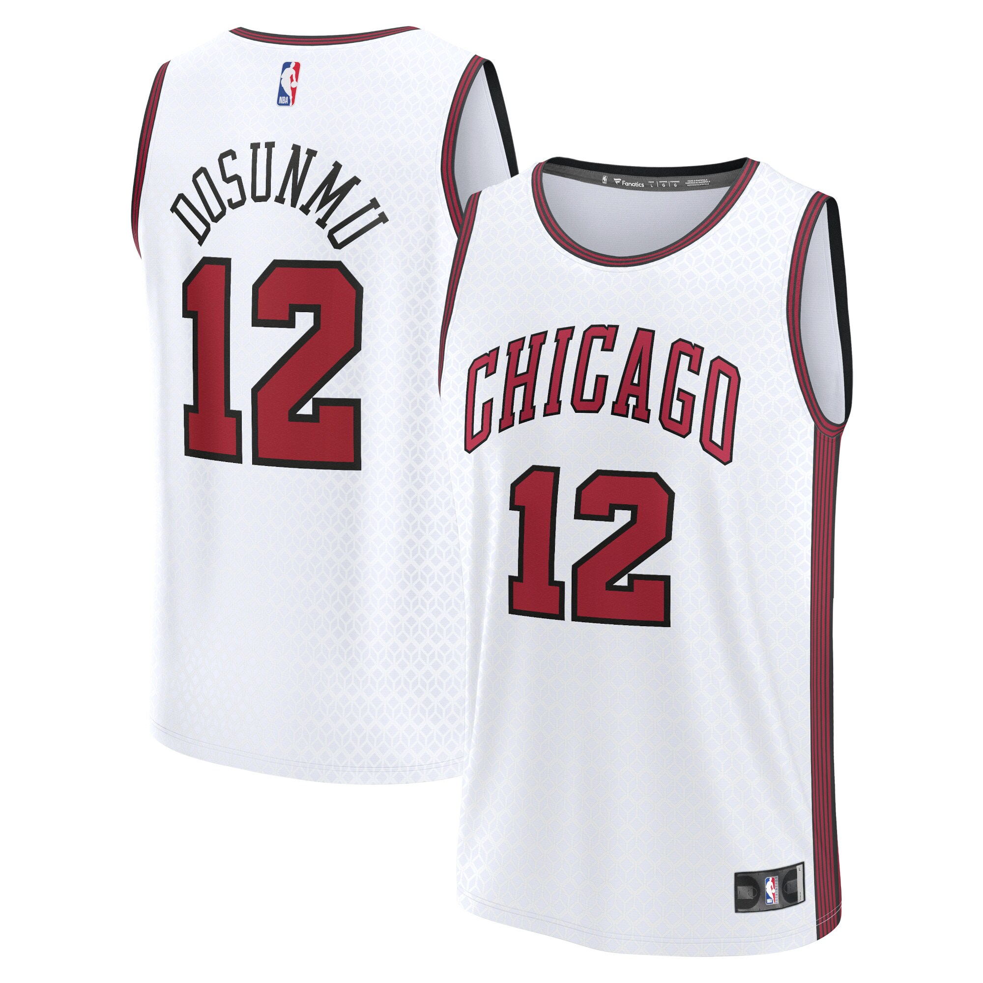 Ayo Dosunmu Chicago Bulls Fanatics Branded 2022/23 Fastbreak Jersey - City Edition - White - vstockx