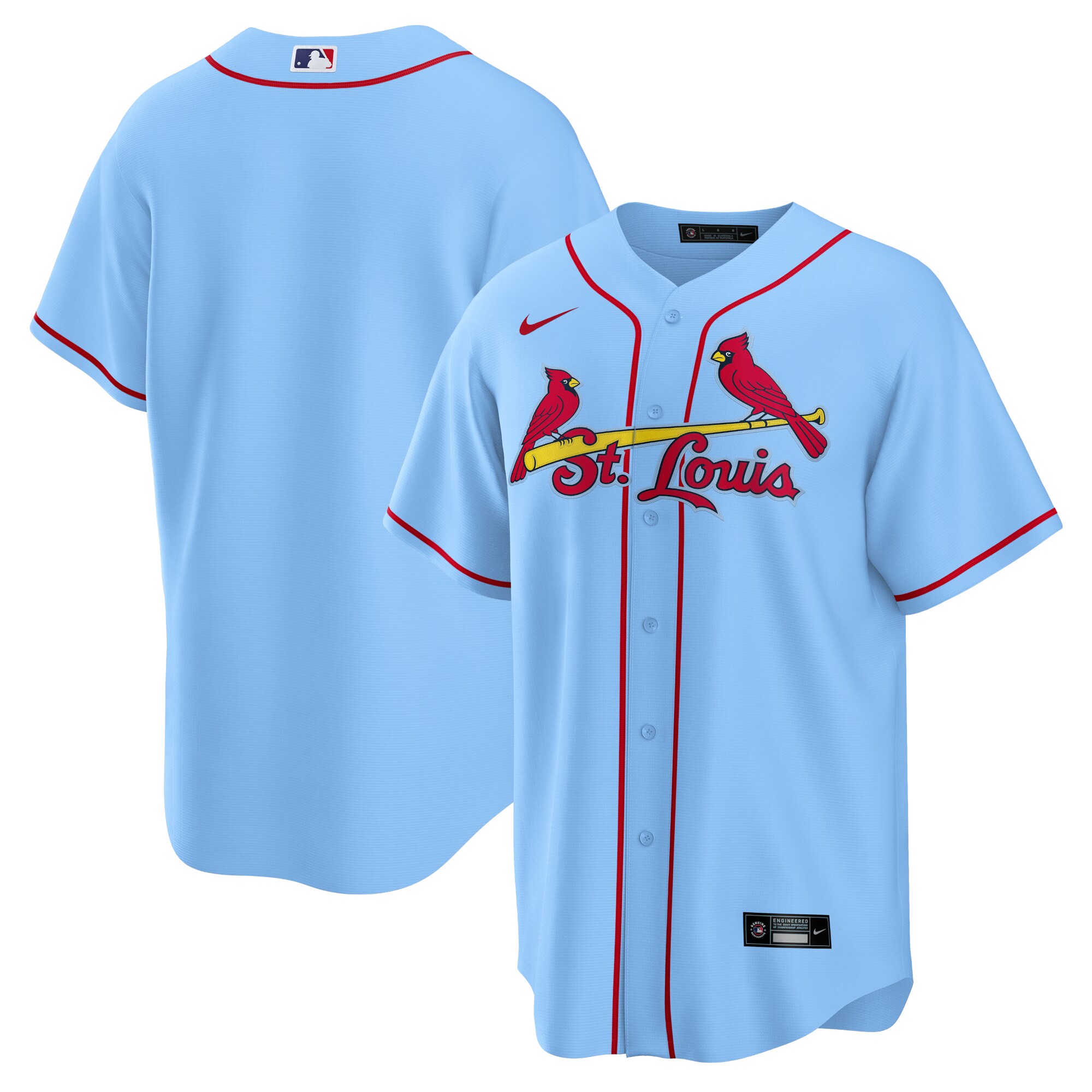 St. Louis Cardinals Nike Alternate Replica Team Jersey - Light Blue - vstockx
