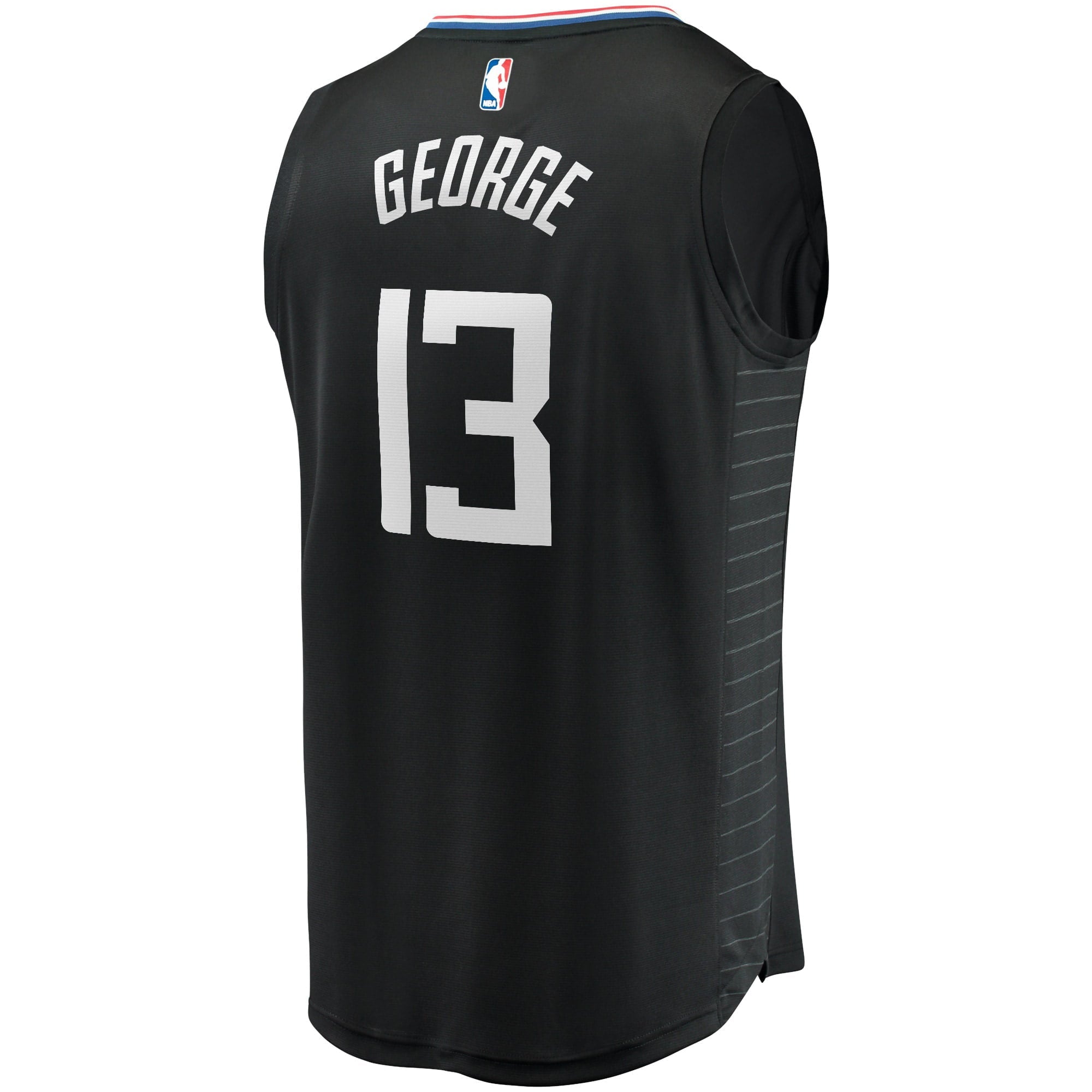 Youth Fanatics Branded Paul George Black LA Clippers 2020/21 Fast Break Player Jersey - Statement Edition - vstockx