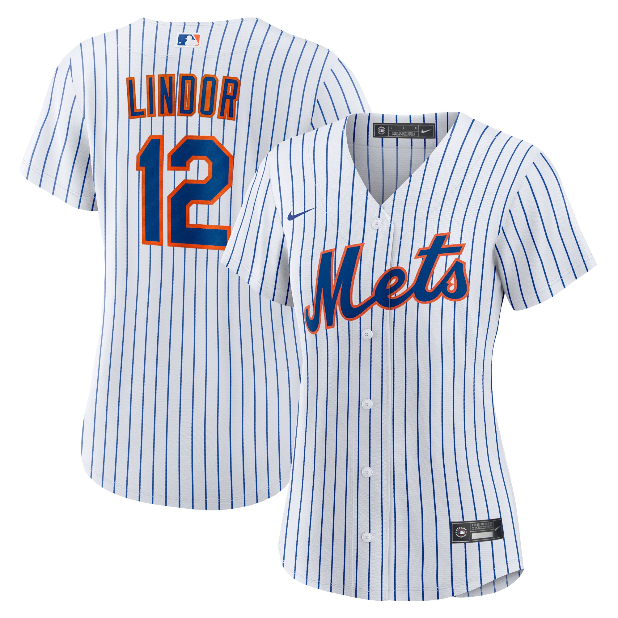 Francisco Lindor New York Mets Nike Women's Home Replica Player Jersey - White - vstockx
