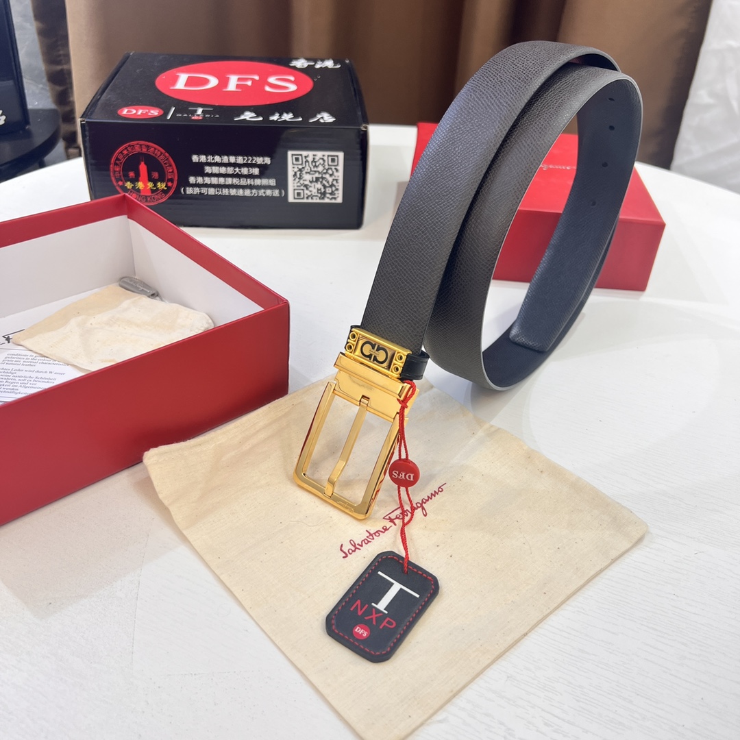 Streetwear Belt Ferragamo 320286 size:3.5cm - vstockx