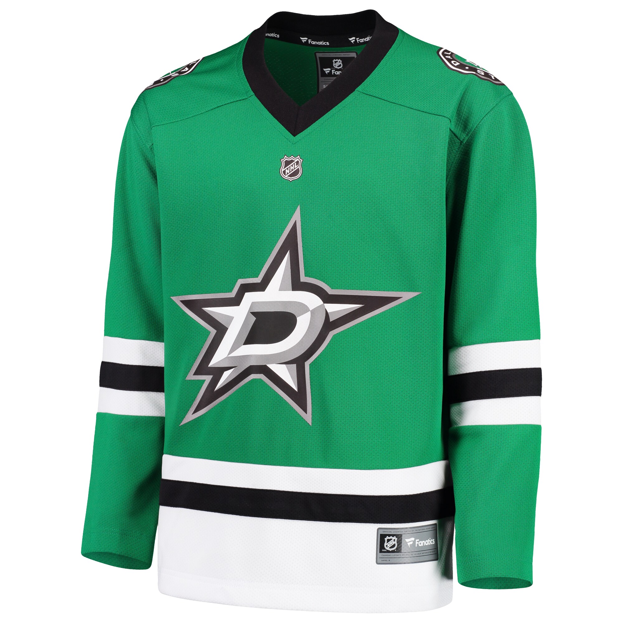 Dallas Stars Fanatics Branded Youth Home Replica Blank Jersey - Green - vstockx