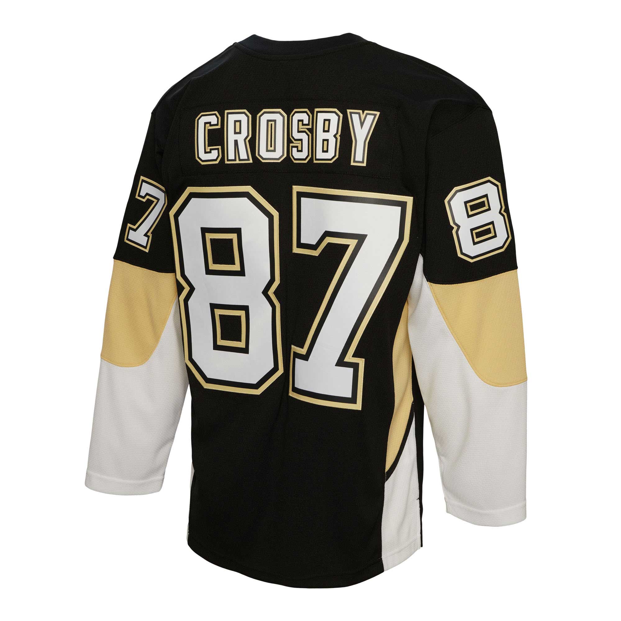 Sidney Crosby Pittsburgh Penguins Mitchell & Ness 2008/09 Captain Patch Blue Line Player Jersey - Black - vstockx
