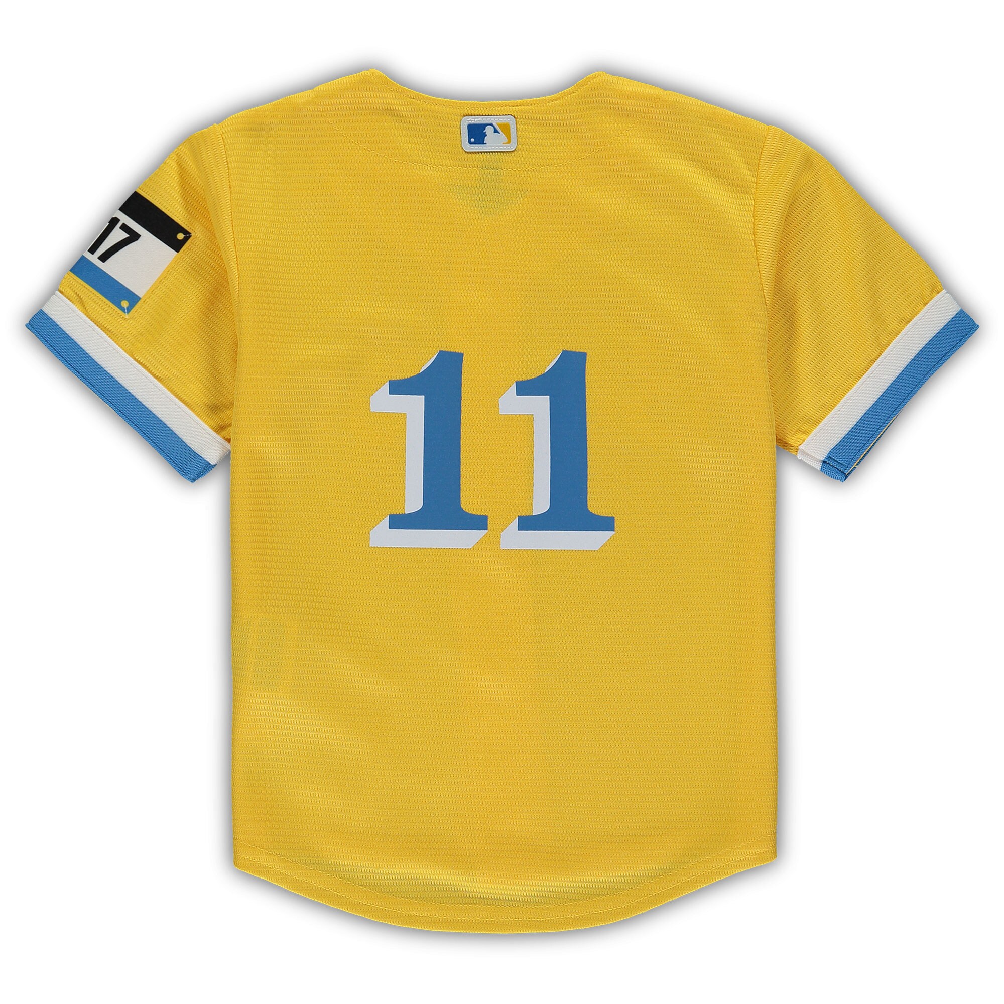 Rafael Devers Boston Red Sox Toddler Nike City Connect Replica Player Jersey - Gold - vstockx