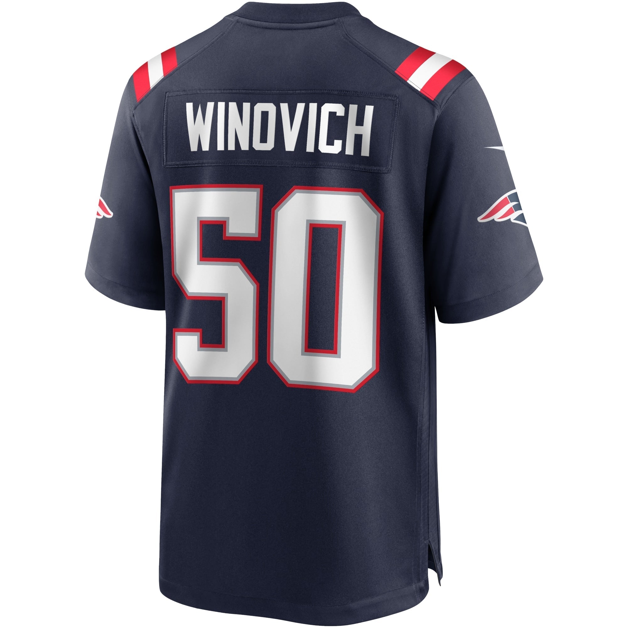 Men's Nike Chase Winovich Navy New England Patriots Game Player Jersey - vstockx