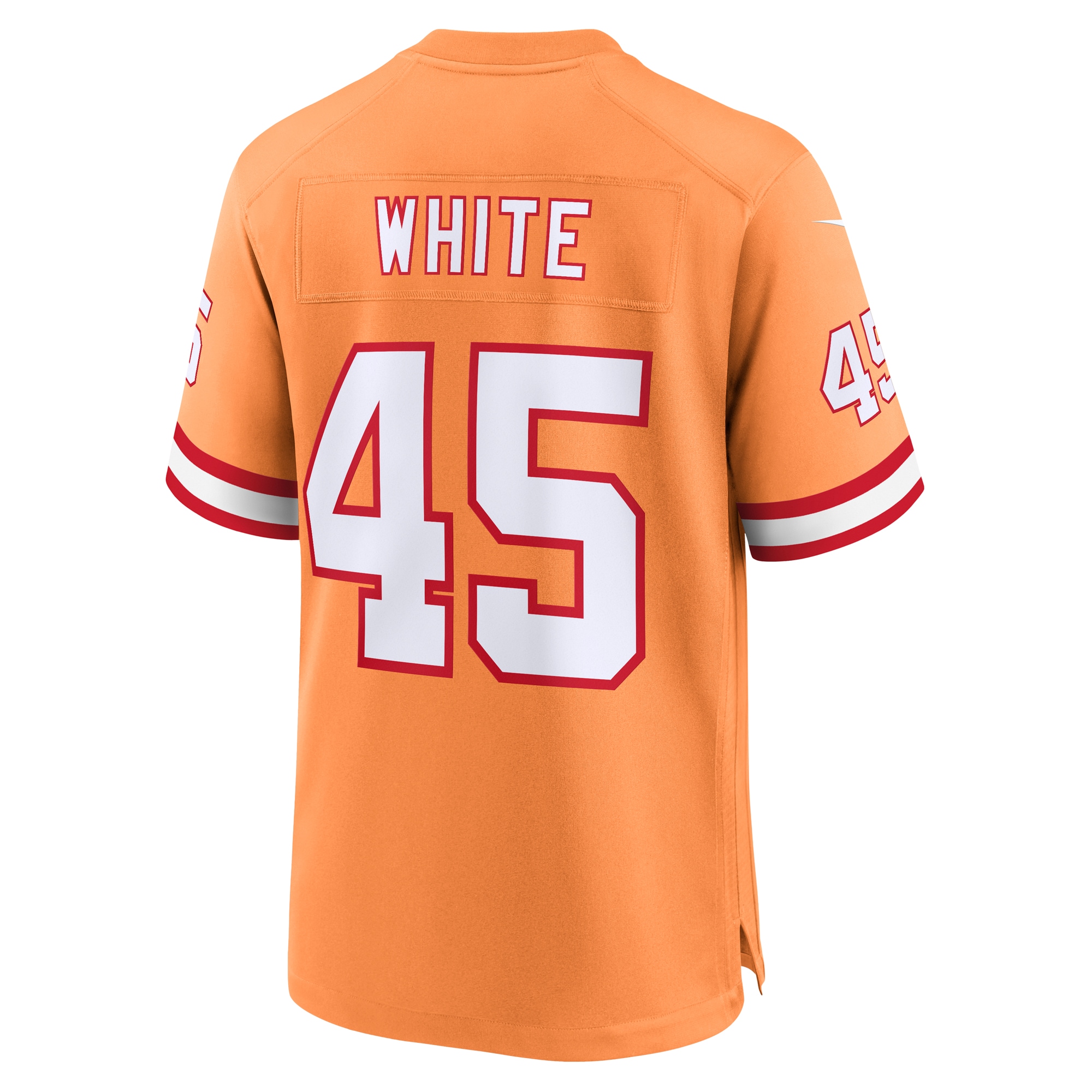 Devin White Tampa Bay Buccaneers Nike Throwback Game Jersey - Orange - vstockx