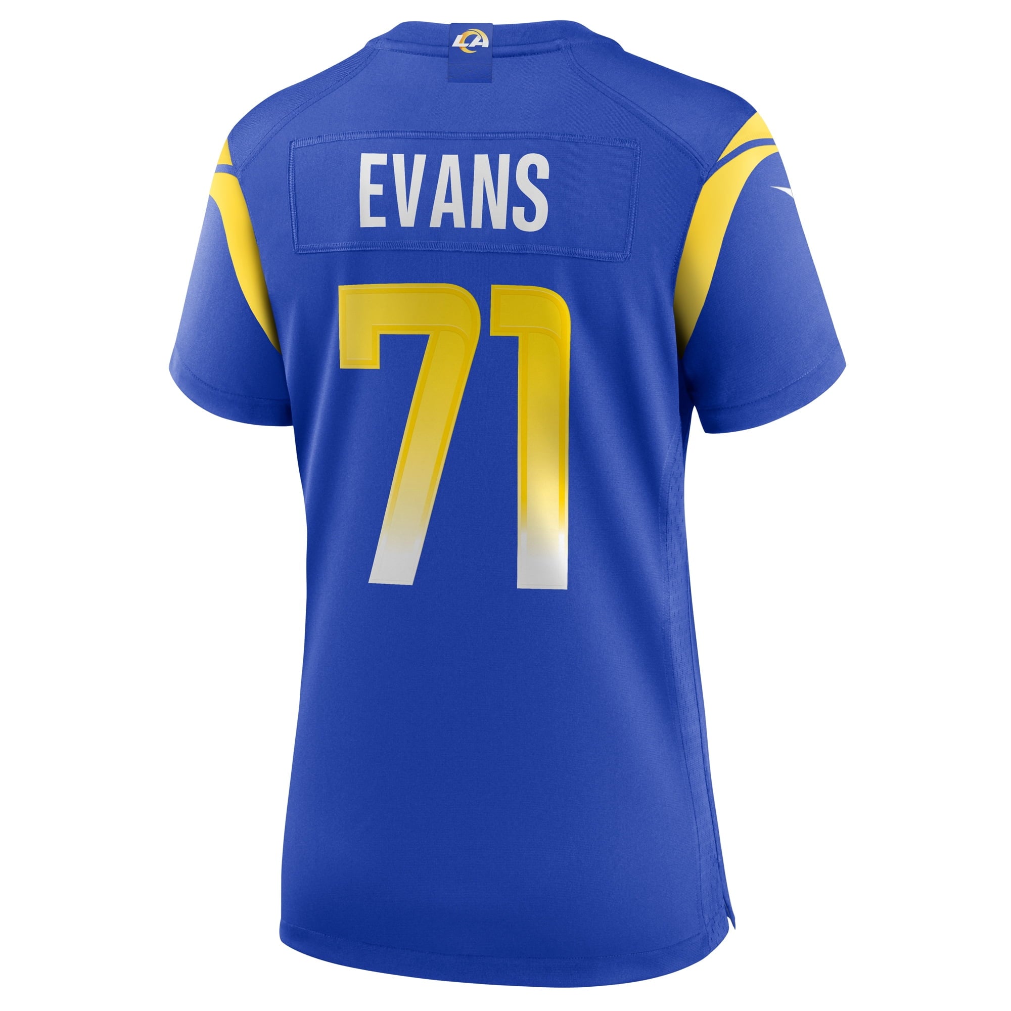 Women's Nike Bobby Evans Royal Los Angeles Rams Game Jersey - vstockx