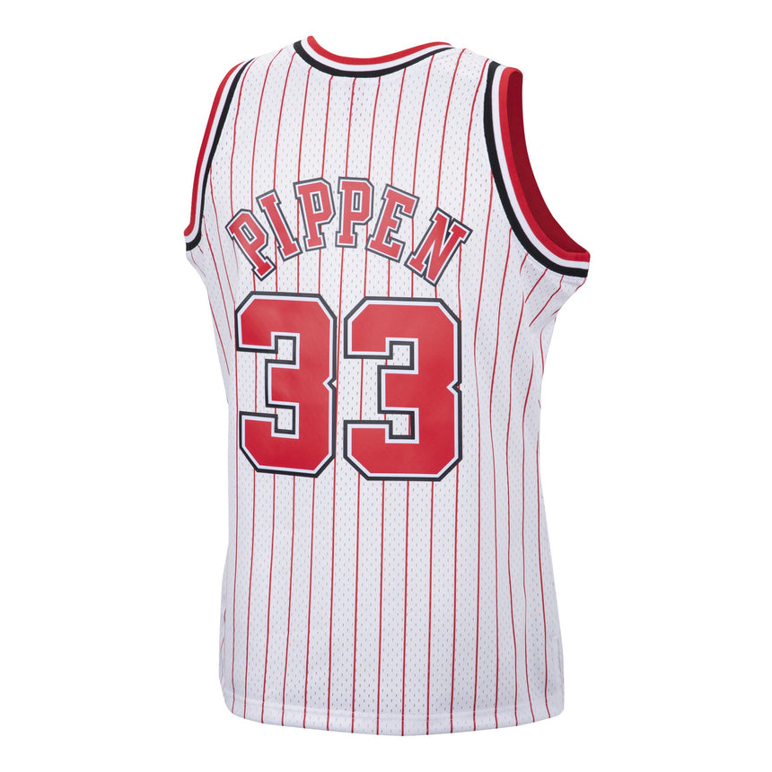 Men's Scottie Pippen Chicago Bulls Mitchell & Ness 1995-96 Hardwood Classics Reload Swingman Jersey - White - vstockx