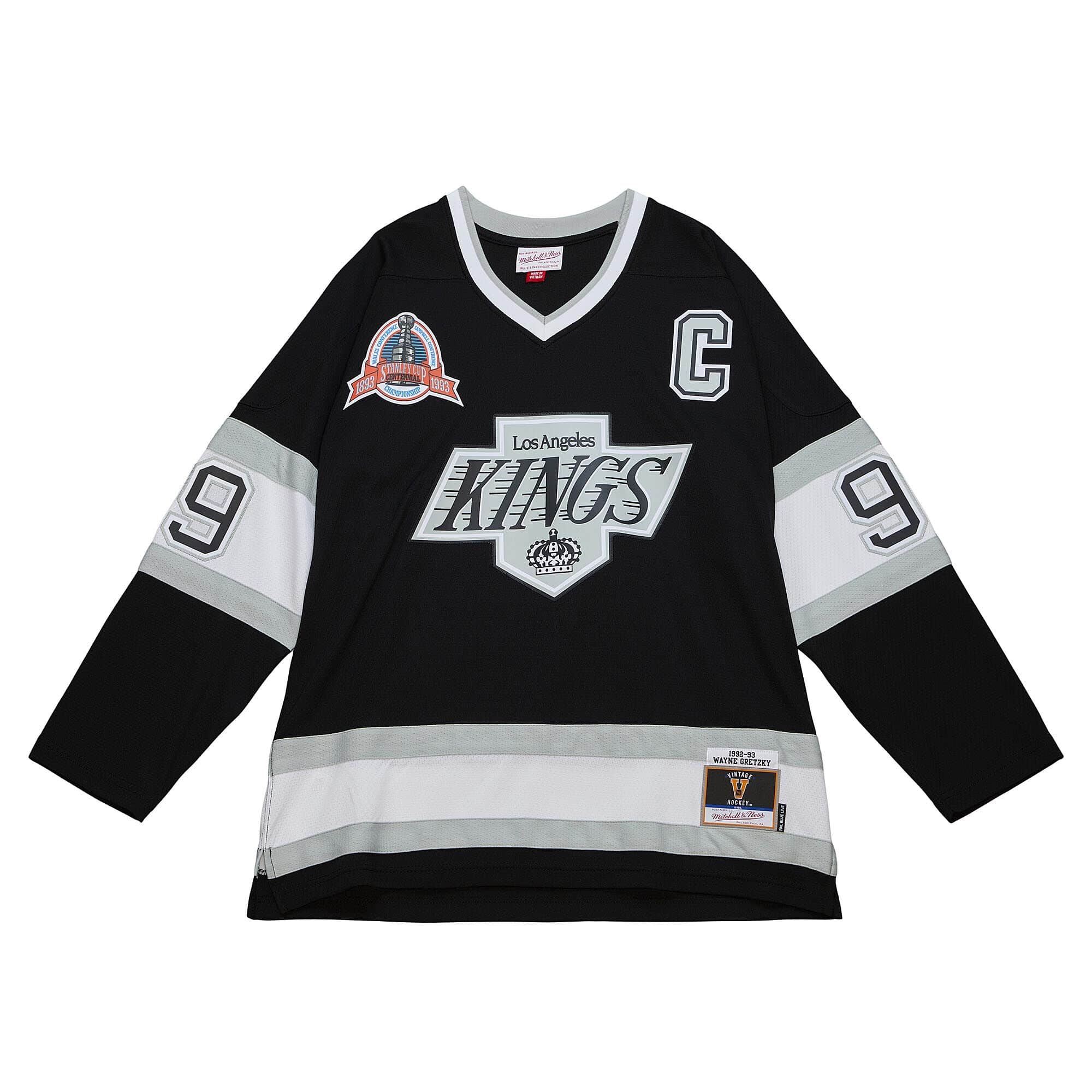 Blue Line Wayne Gretzky Los Angeles Kings 1992 Jersey - vstockx