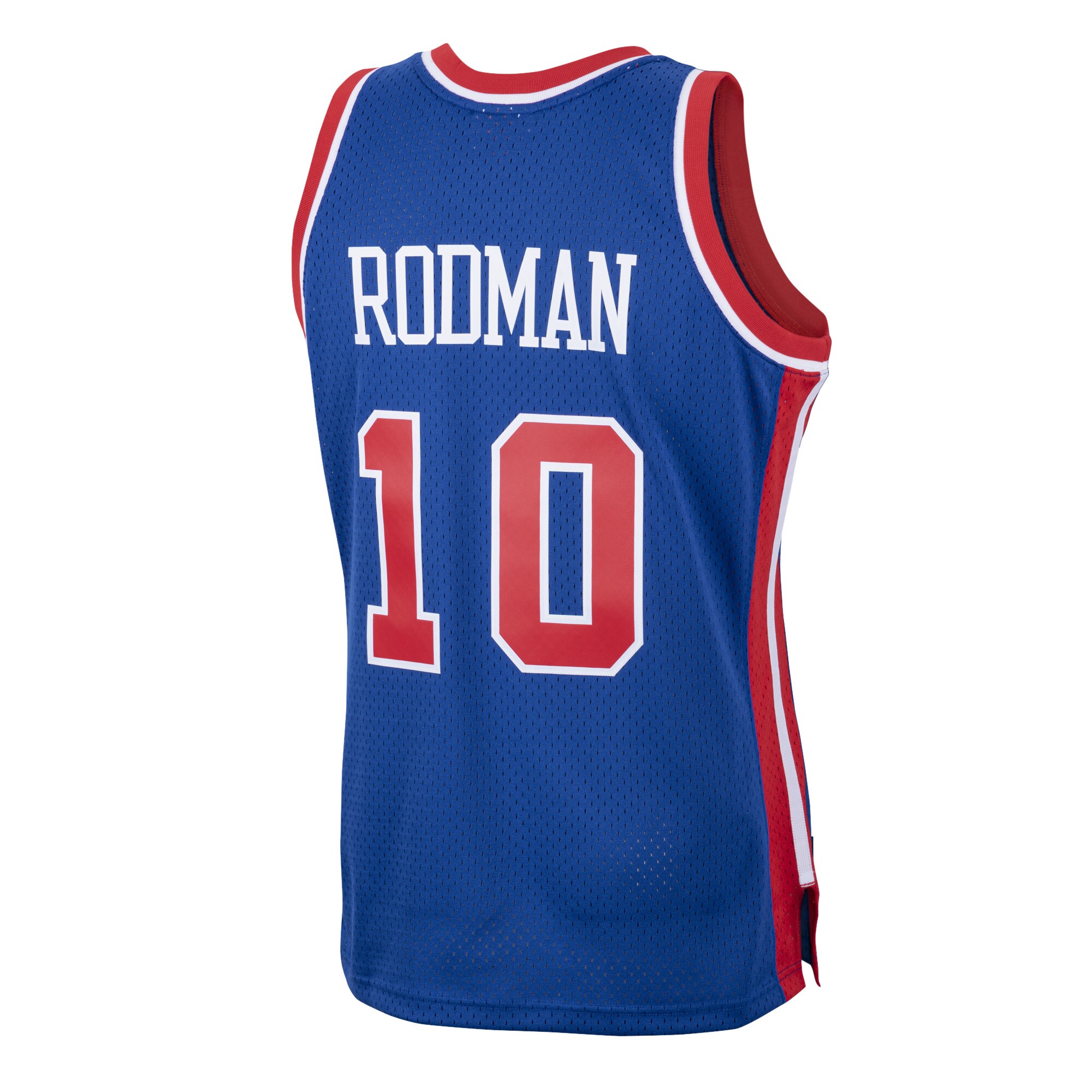 Dennis Rodman Detroit Pistons Mitchell & Ness 2001/02 Hardwood Classics Swingman Jersey - Royal - vstockx