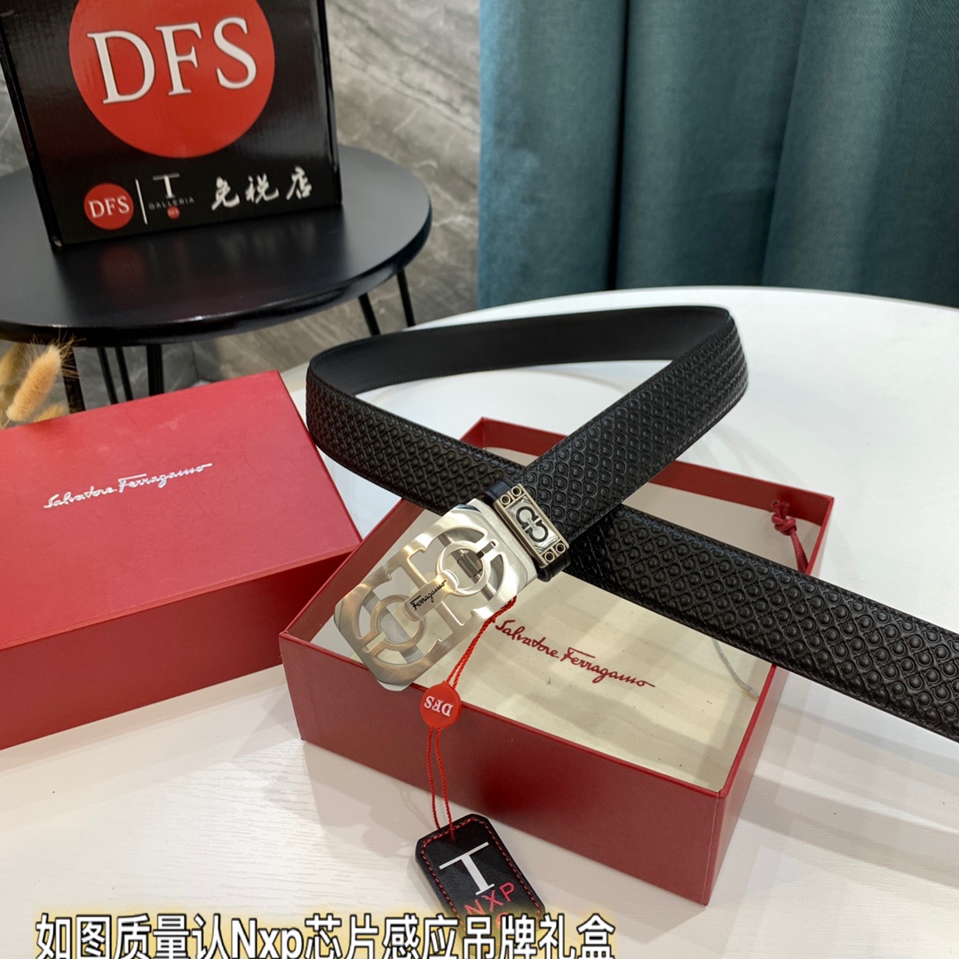 Streetwear Belt Ferragamo 320072 size:3.5cm - vstockx