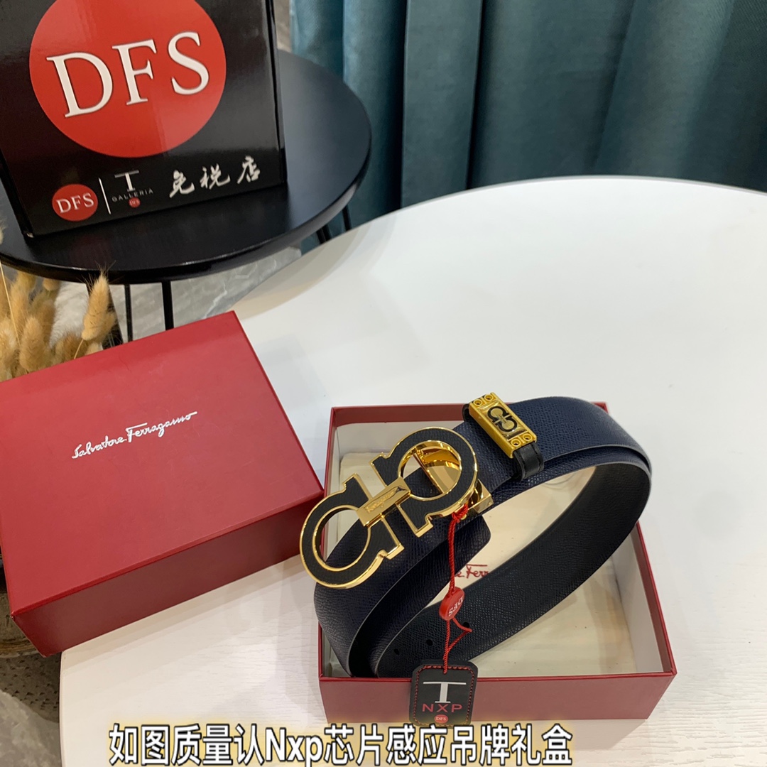 Streetwear Belt Ferragamo 319440 size:3.5cm - vstockx