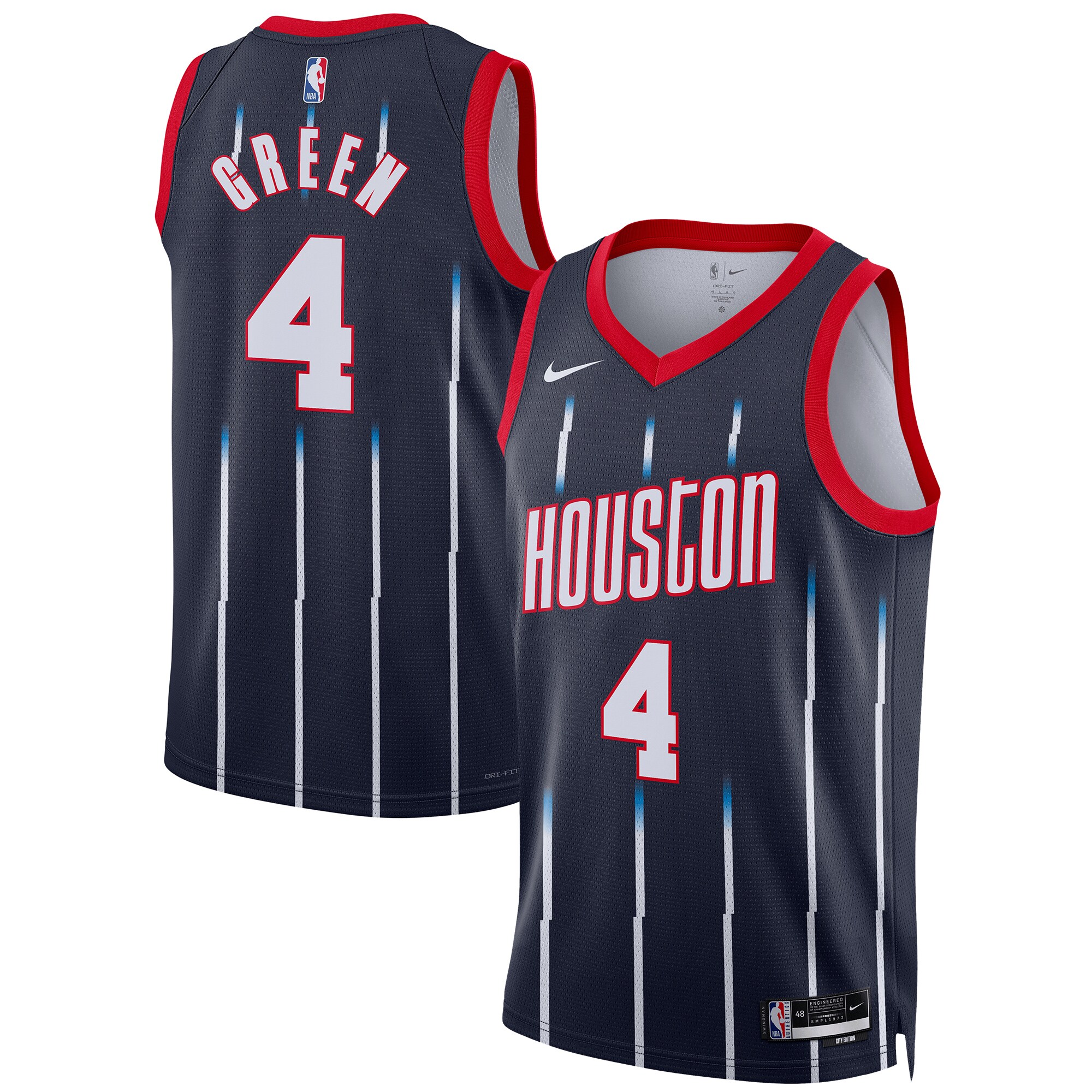 Jalen Green Houston Rockets Nike Unisex 2022/23 Swingman Jersey - City Edition - Navy - vstockx