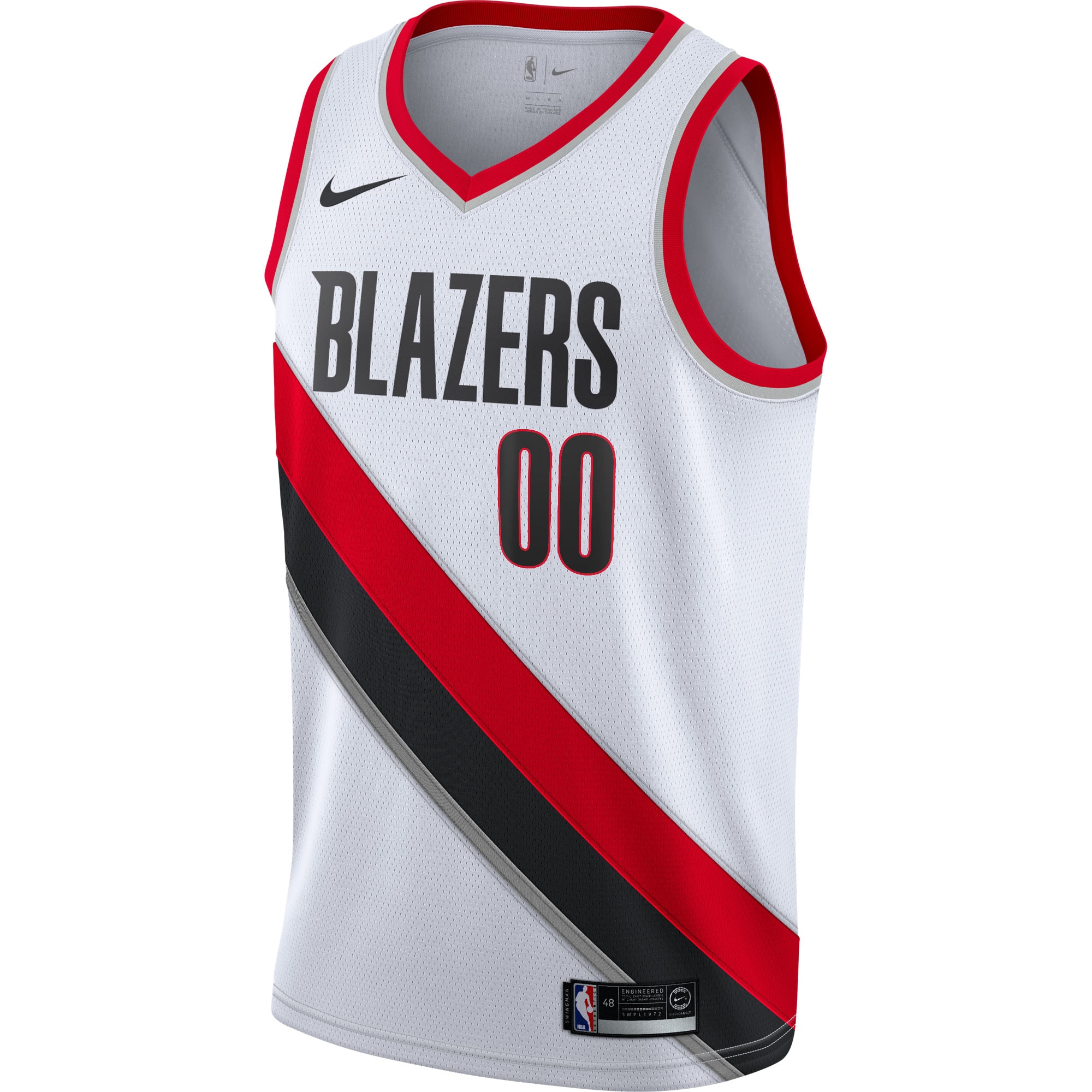 Portland Trail Blazers Nike 2020/21 Swingman Custom Jersey - Association Edition - White - vstockx