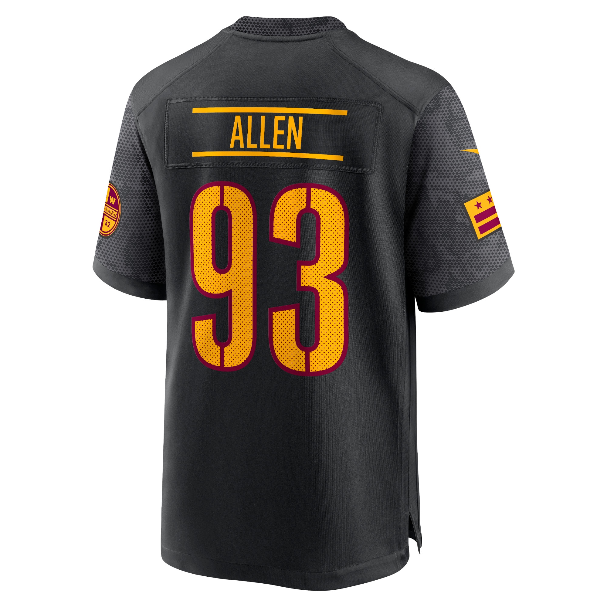 Jonathan Allen Washington Commanders Nike Alternate Game Player Jersey - Black - vstockx
