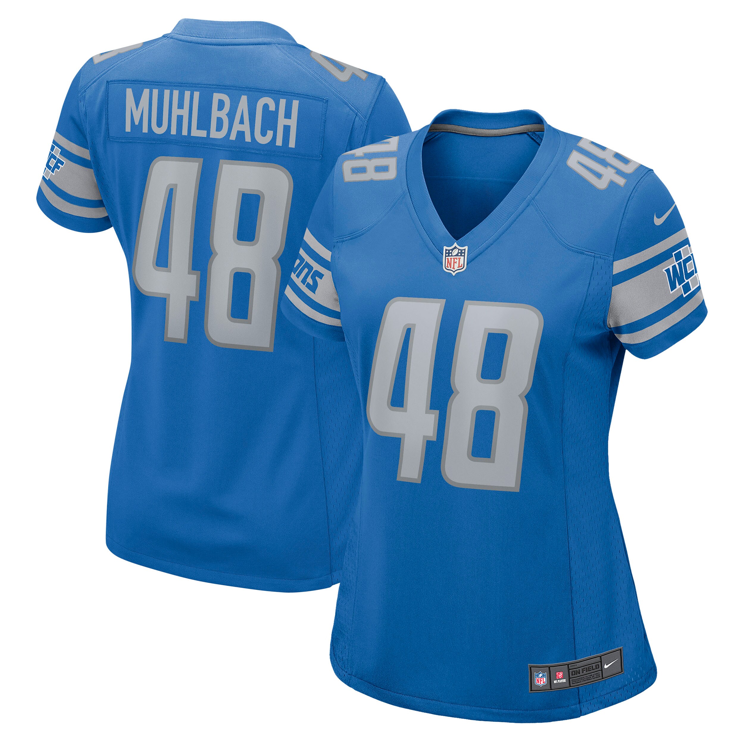 Don Muhlbach Detroit Lions Nike Women's Game Jersey - Blue - vstockx