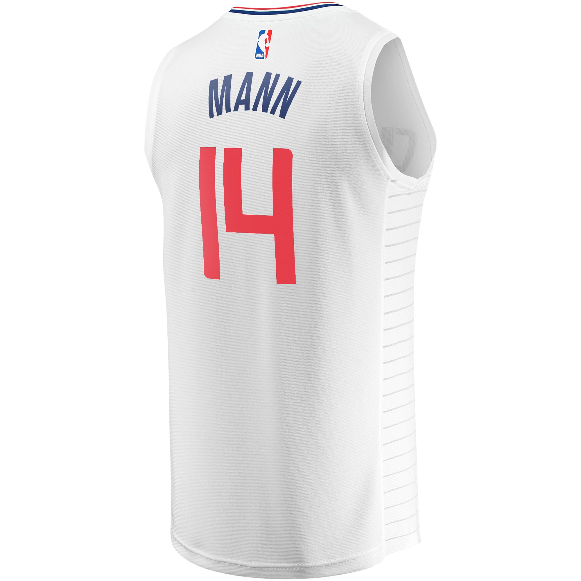 Terance Mann LA Clippers Fanatics Branded Youth Fast Break Player Jersey - Association Edition - White - vstockx