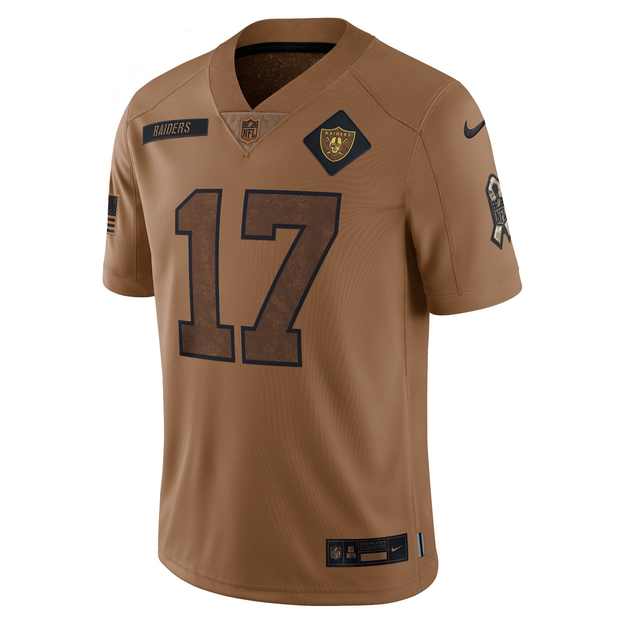 Davante Adams Las Vegas Raiders Nike 2023 Salute To Service Limited Jersey - Brown - vstockx