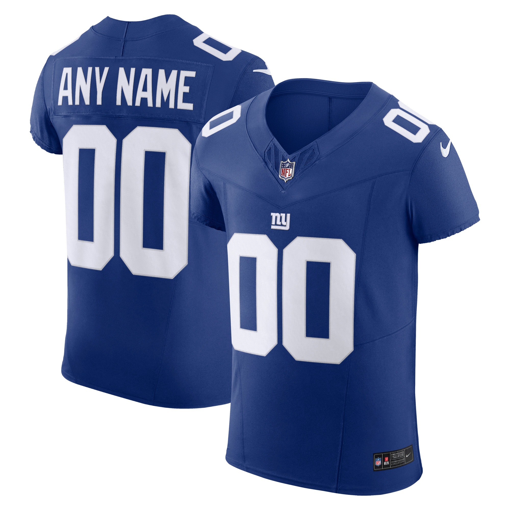 New York Giants Nike Vapor F.U.S.E. Elite Custom Jersey - Royal - vstockx
