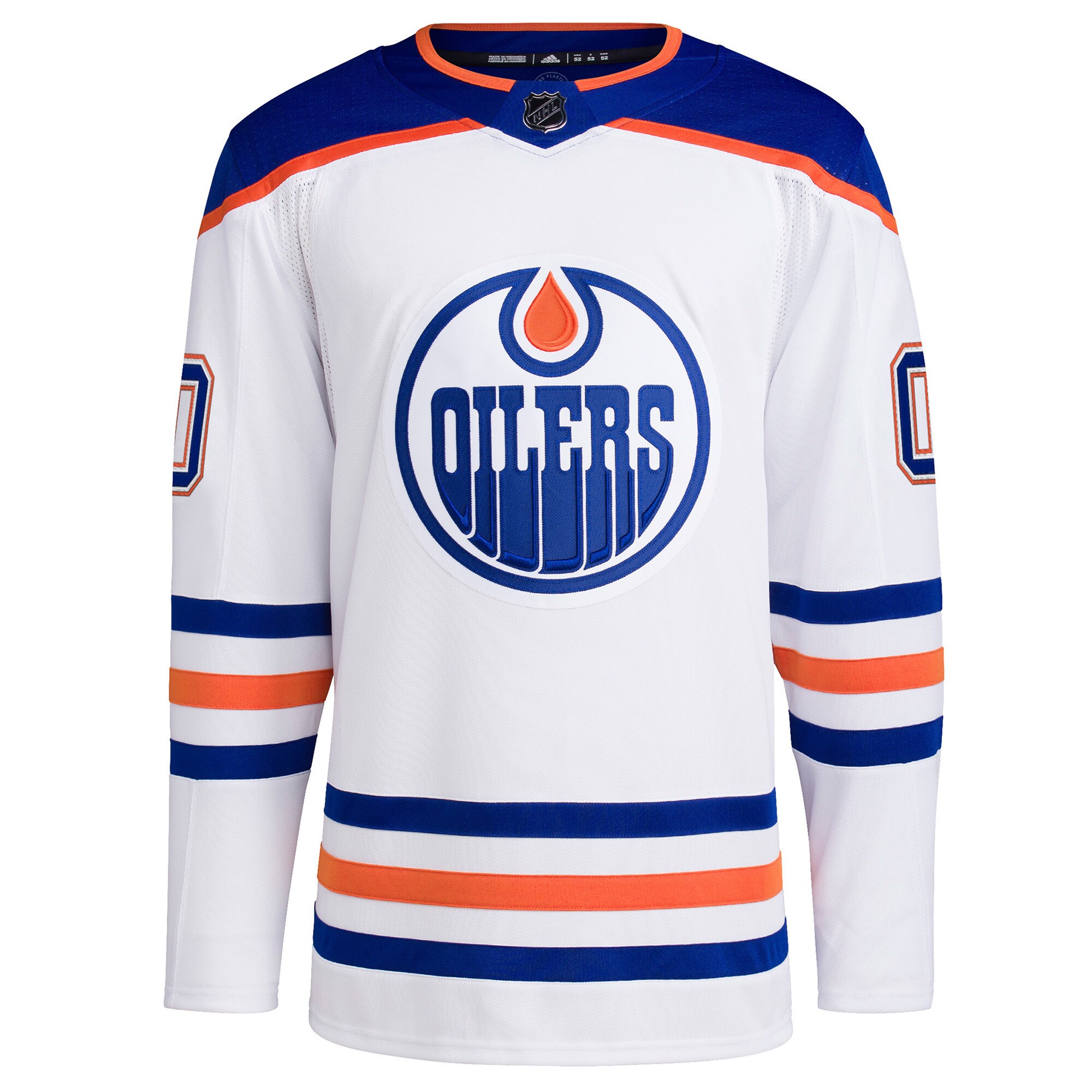 Edmonton Oilers adidas Away Primegreen Authentic Pro Custom Jersey - White - vstockx
