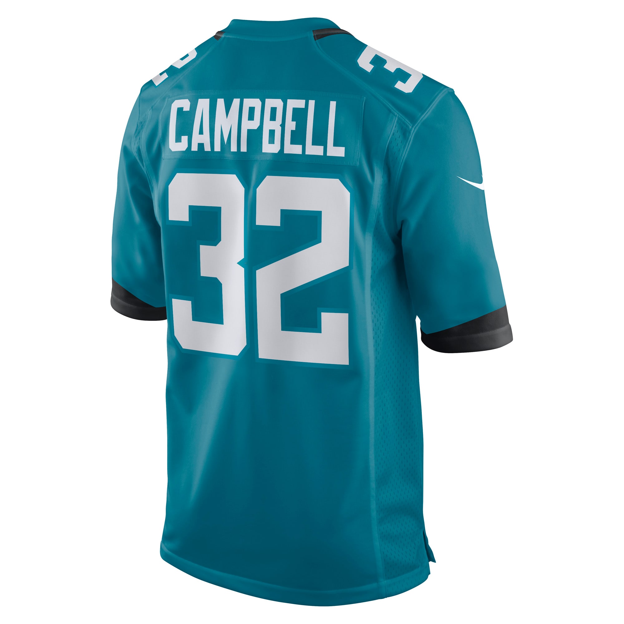 Tyson Campbell Jacksonville Jaguars Nike Game Jersey - Teal - vstockx