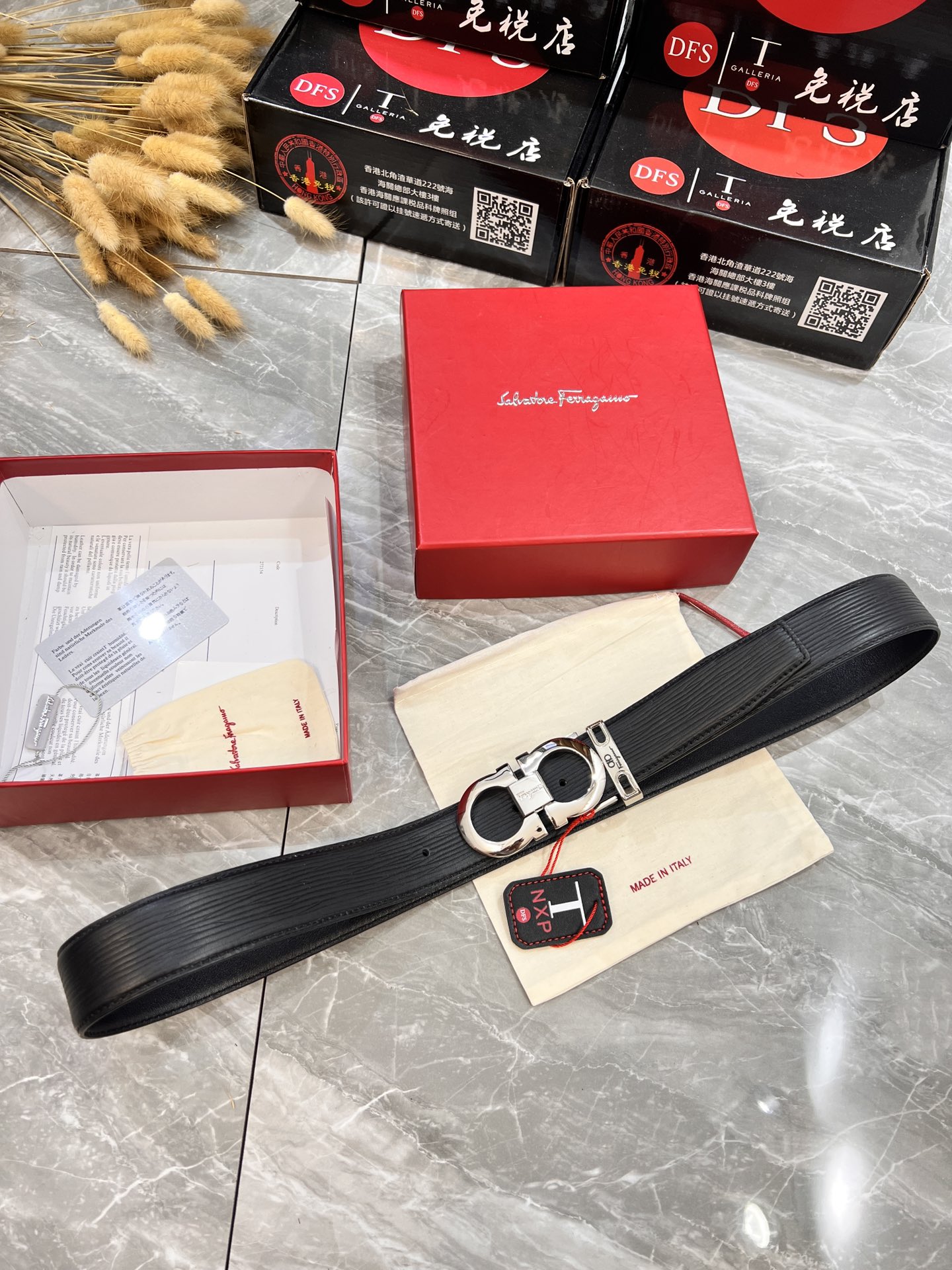 Streetwear Belt Ferragamo 319930 size:3.5cm - vstockx