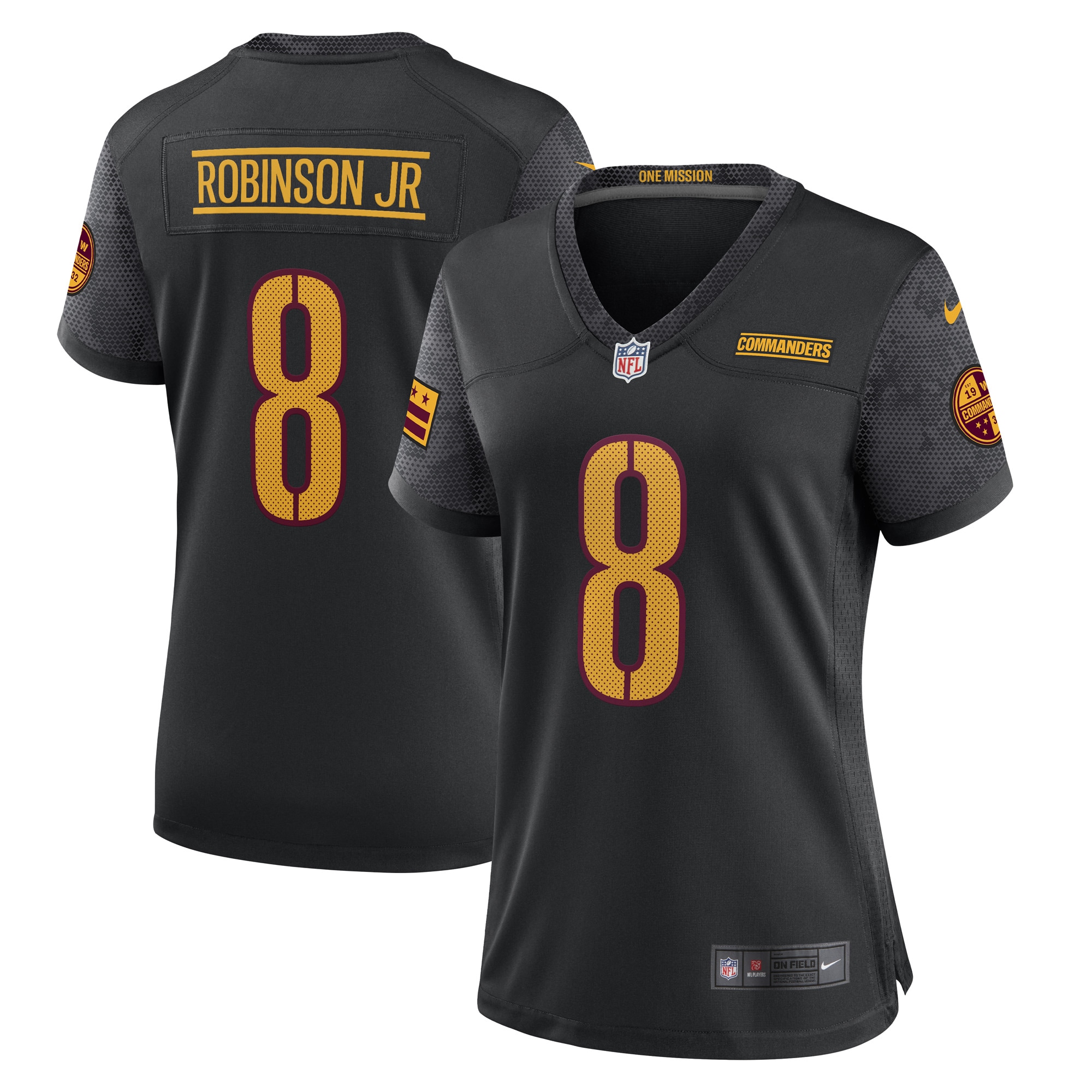 Brian Robinson Jr. Washington Commanders Nike Women's Player Jersey - Black - vstockx