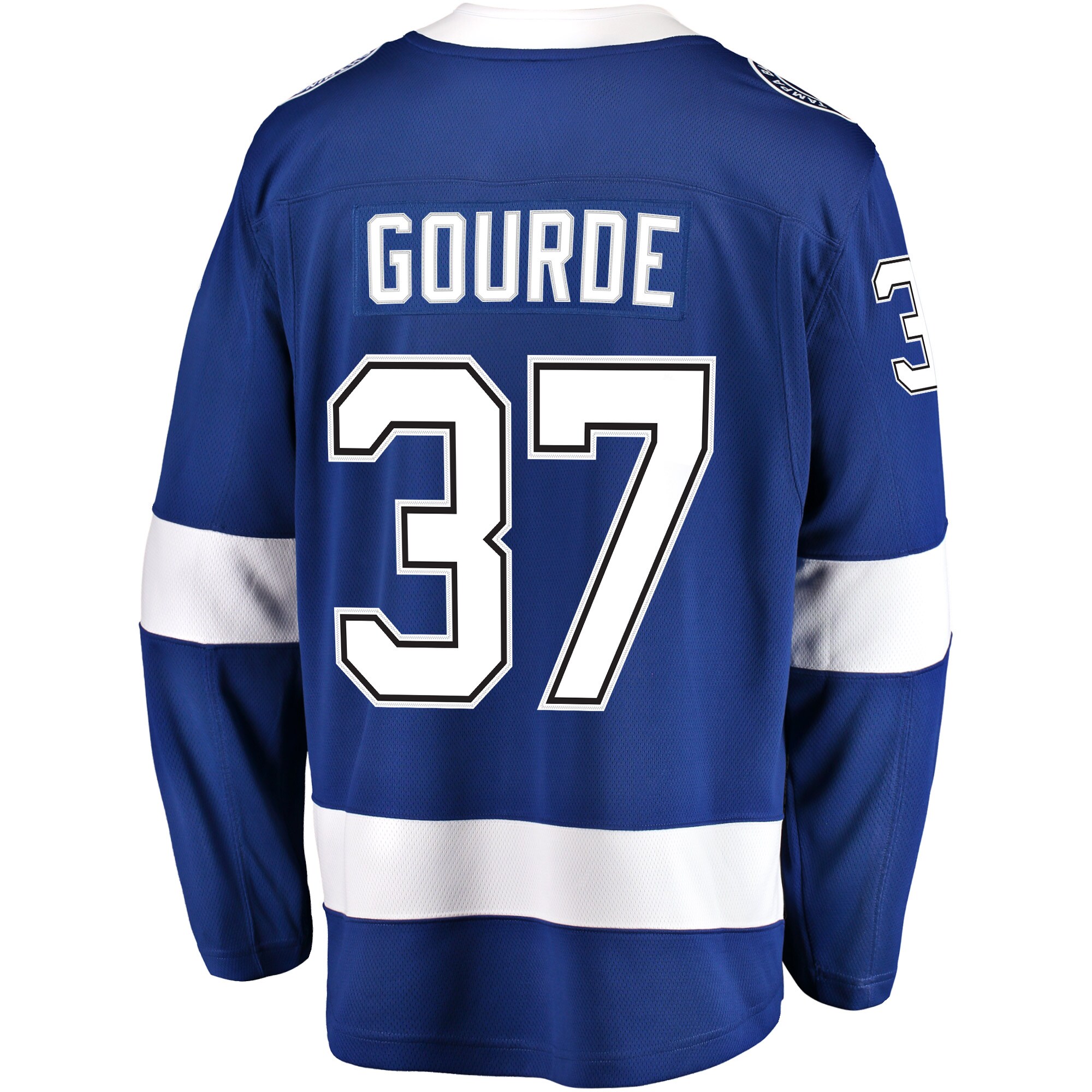 Yanni Gourde Tampa Bay Lightning Fanatics Branded Home Breakaway Player Jersey - Blue - vstockx