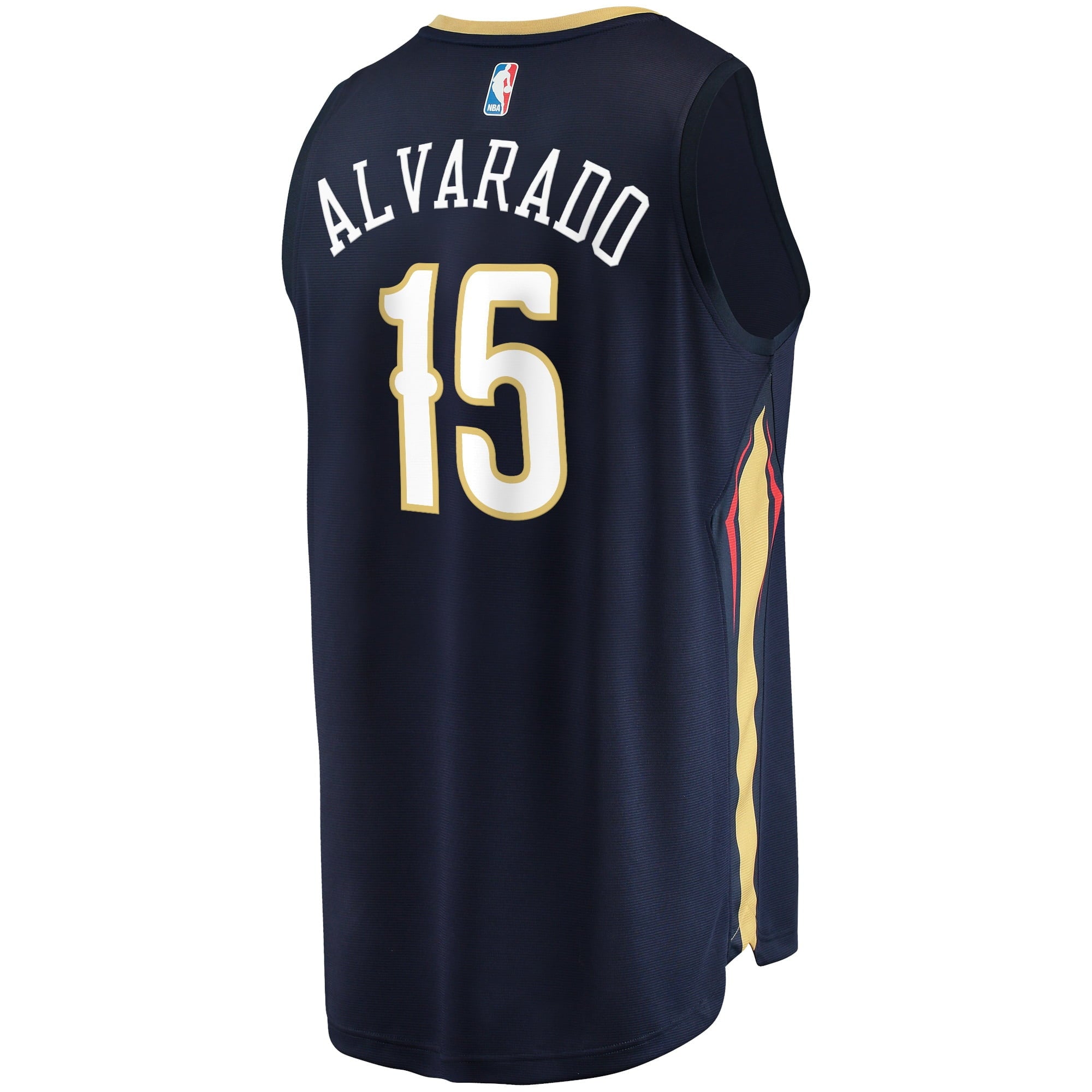 Men's Fanatics Branded Jose Alvarado Navy New Orleans Pelicans 2021/22 Fast Break Replica Jersey - Icon Edition - vstockx