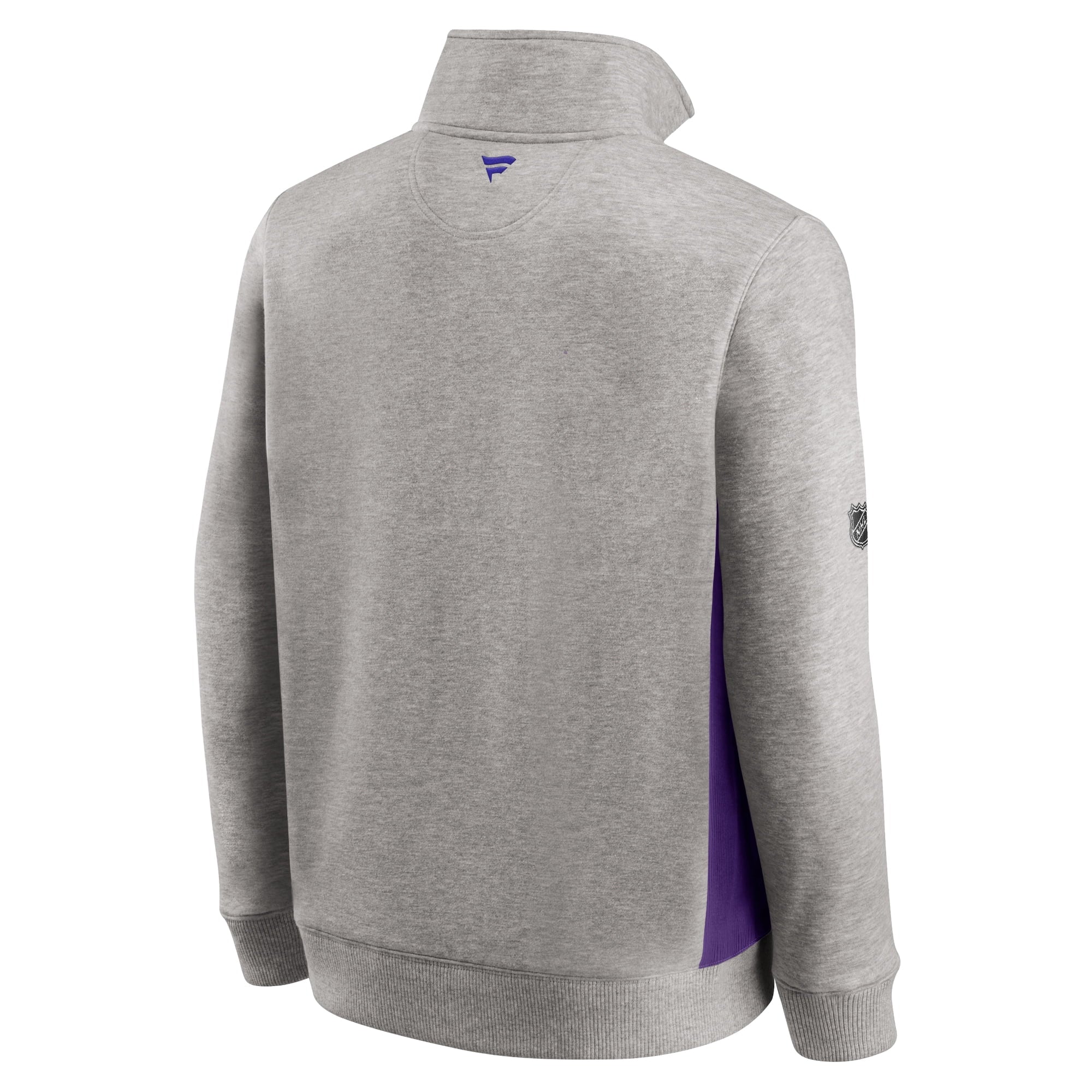 Men's Fanatics Branded Heather Gray/Purple Arizona Coyotes Special Edition Archival Throwback Fleece Quarter-Zip - vstockx