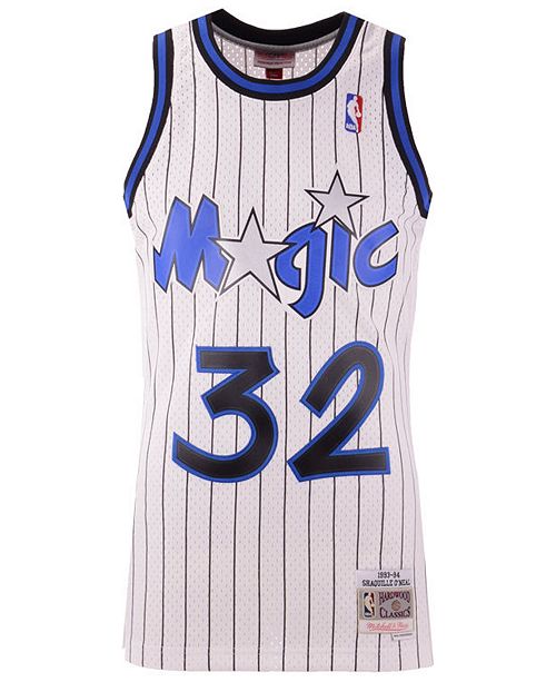 Men's Shaquille O'Neal Orlando Magic 1993-94 White Swingman Replica Jersey By Mitchell & Ness - vstockx