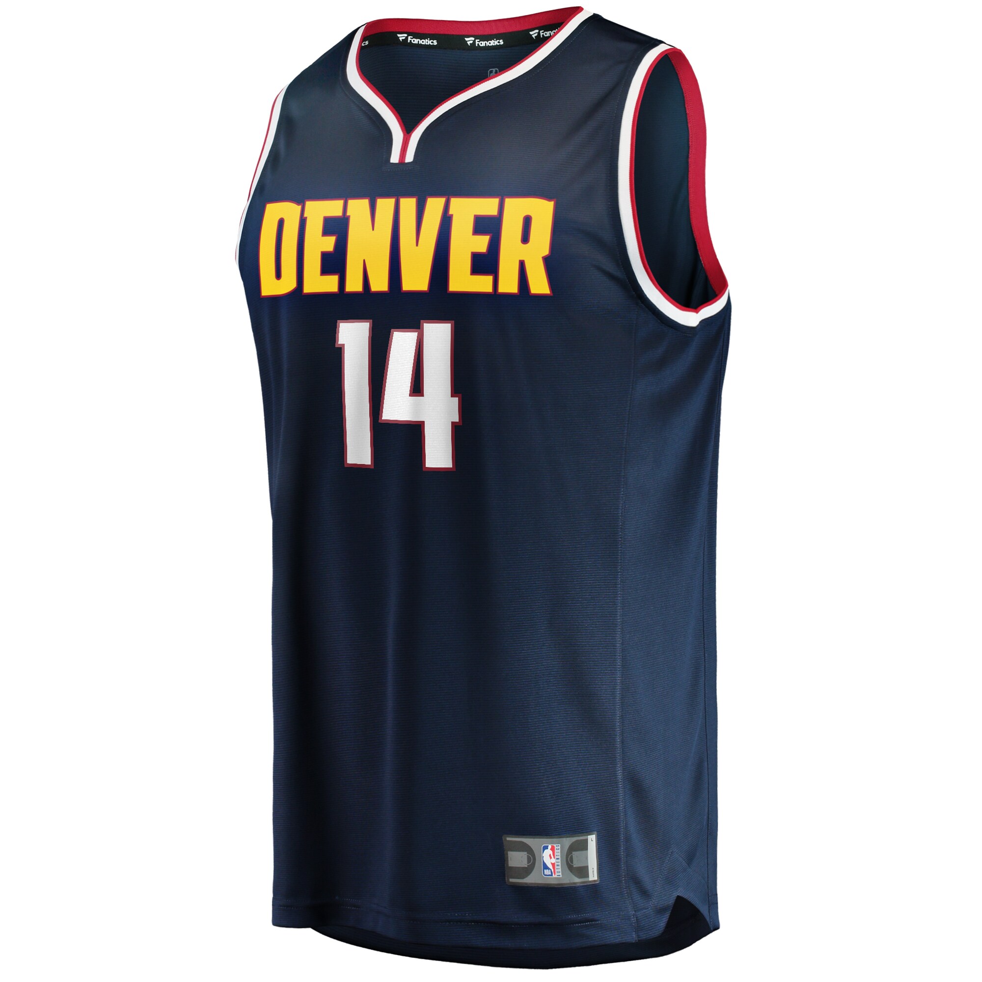 Ish Smith Denver Nuggets Fanatics Branded Fast Break Replica Jersey - Icon Edition - Navy - vstockx