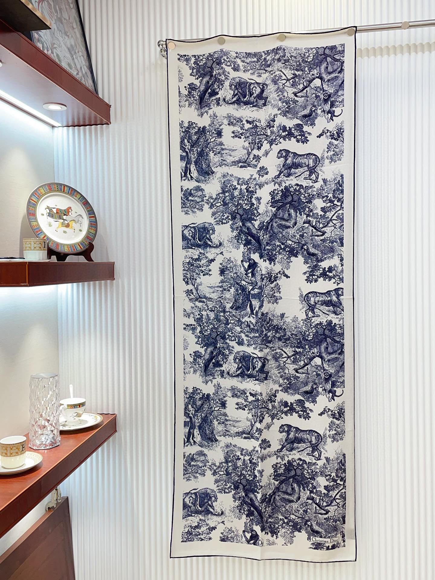 Streetwear Scarf Dior 328750 size�?0*180cm - vstockx