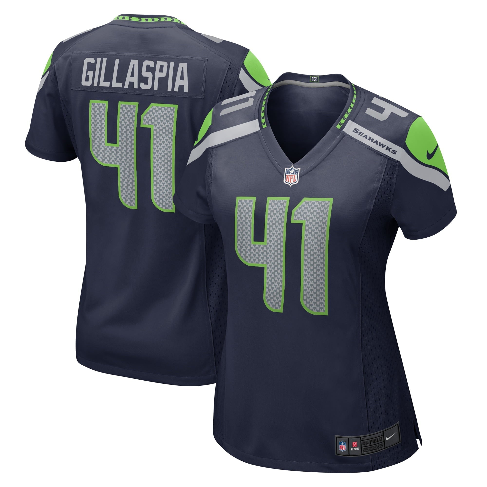 Women's Nike Cullen Gillaspia College Navy Seattle Seahawks Home Game Player Jersey - vstockx