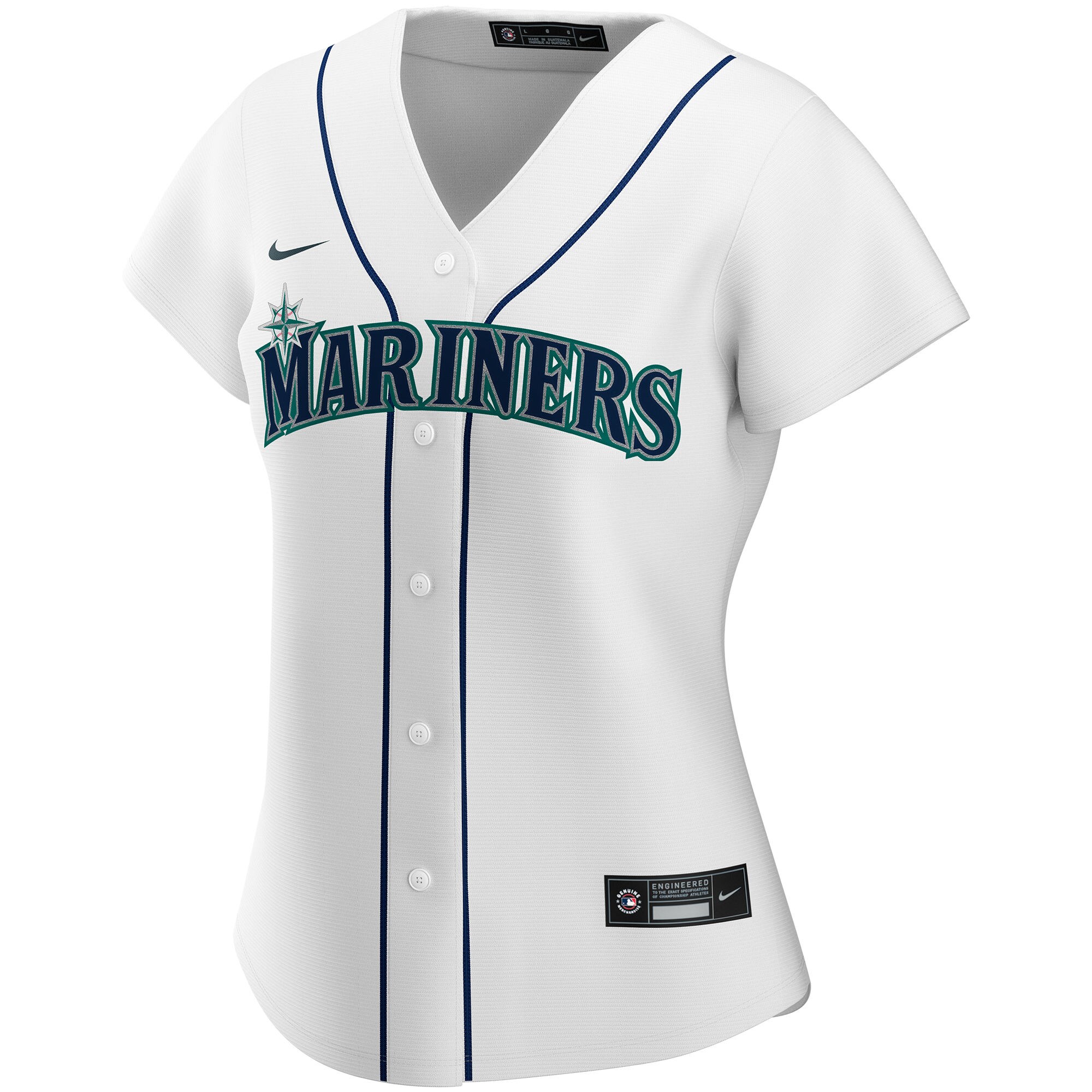 Seattle Mariners Nike Women's Home Replica Custom Jersey - White - vstockx