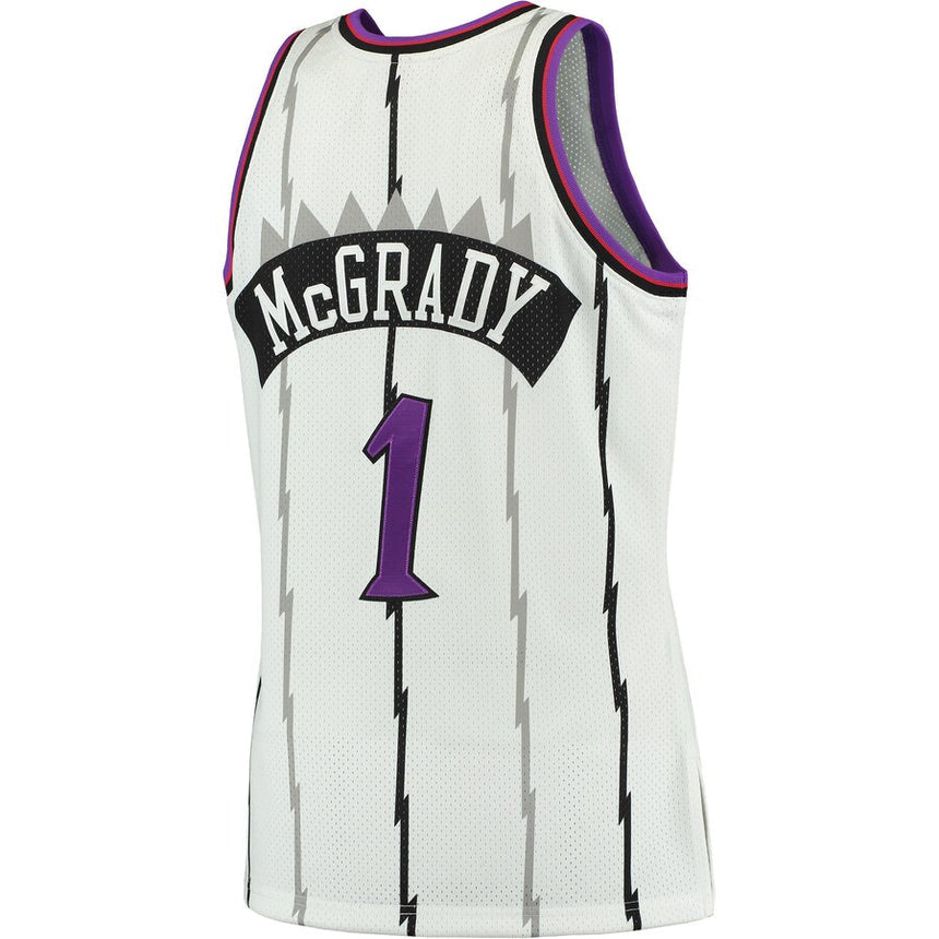 Men's Mitchell & Ness Tracy McGrady Toronto Raptors White 1998-99 Hardwood Classics Swingman Jersey - vstockx