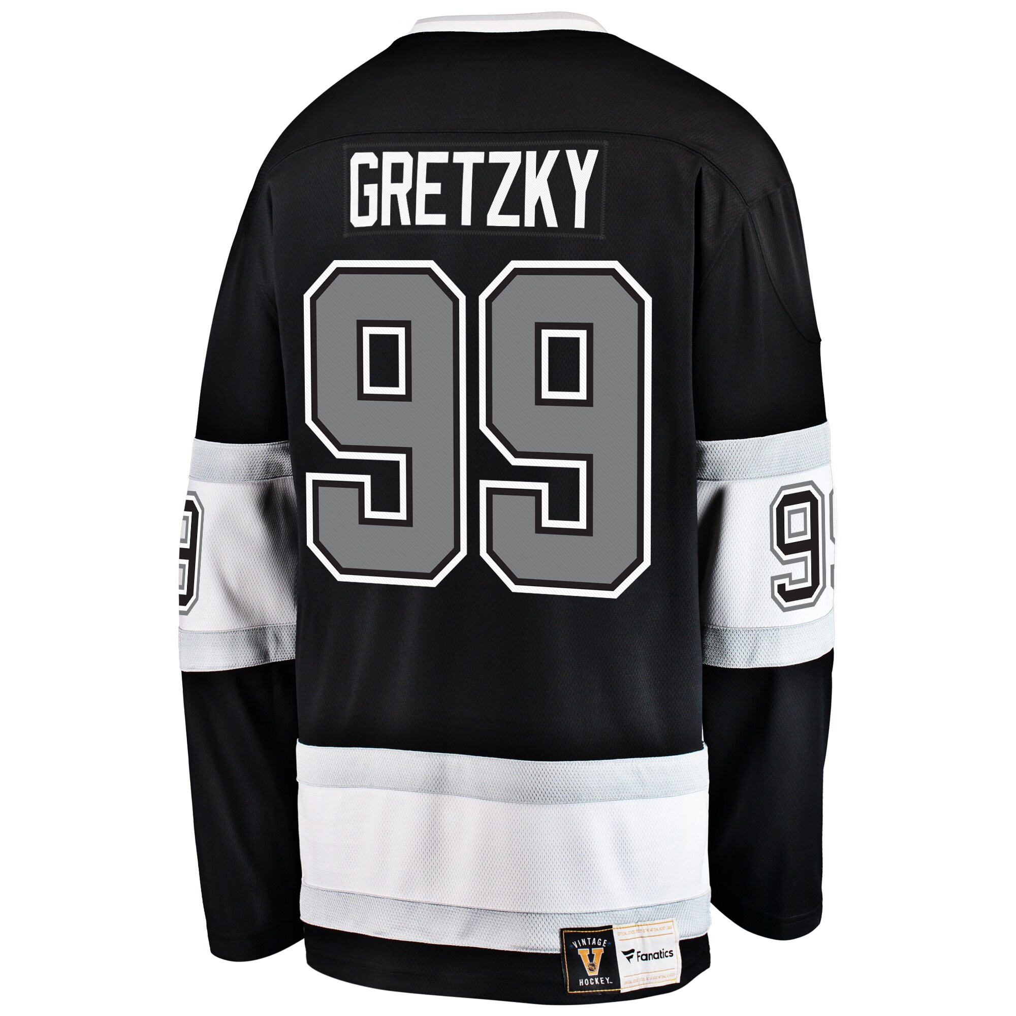 Wayne Gretzky Los Angeles Kings Fanatics Branded Premier Breakaway Retired Player Jersey - Black - vstockx