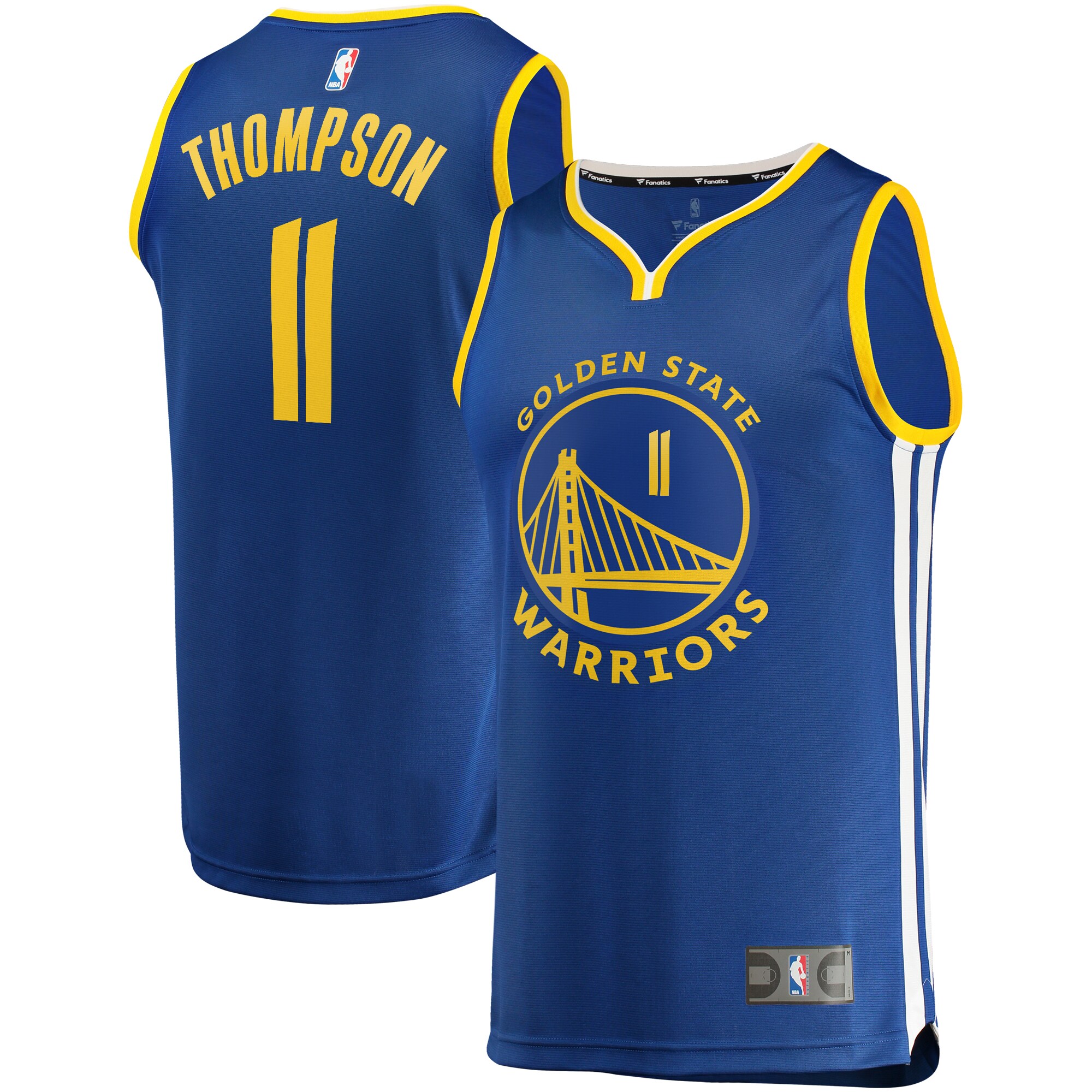 Klay Thompson Golden State Warriors Fanatics Branded Youth Fast Break Player Replica Jersey - Icon Edition - Royal - vstockx