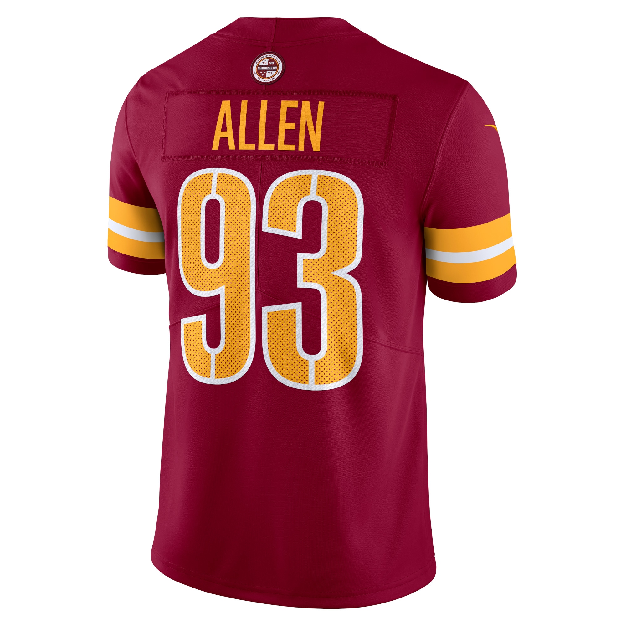 Jonathan Allen Washington Commanders Nike Vapor Untouchable Limited Jersey - Burgundy - vstockx