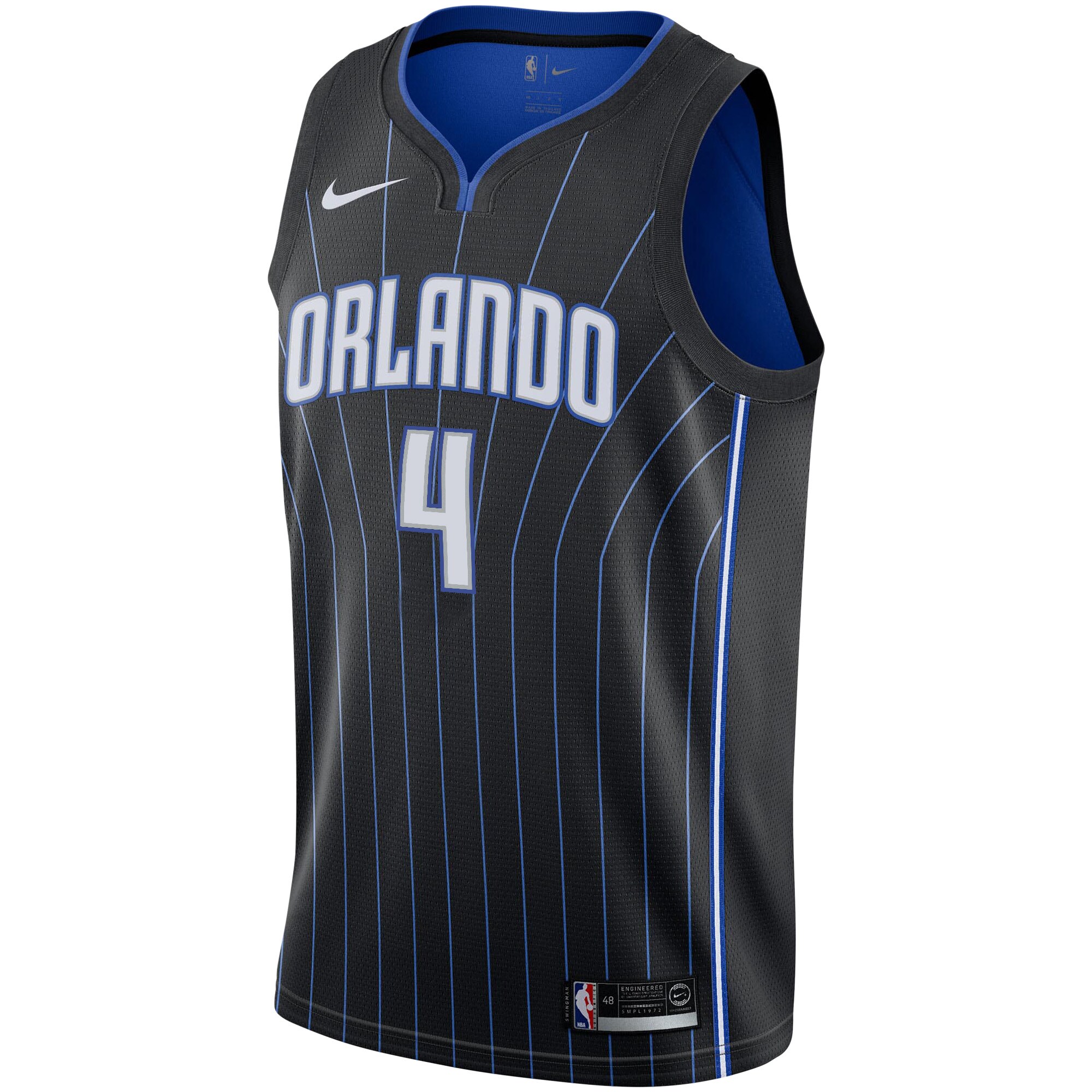 Jalen Suggs Orlando Magic Nike NBA Draft First Round Pick Swingman Jersey Black - Icon Edition - vstockx