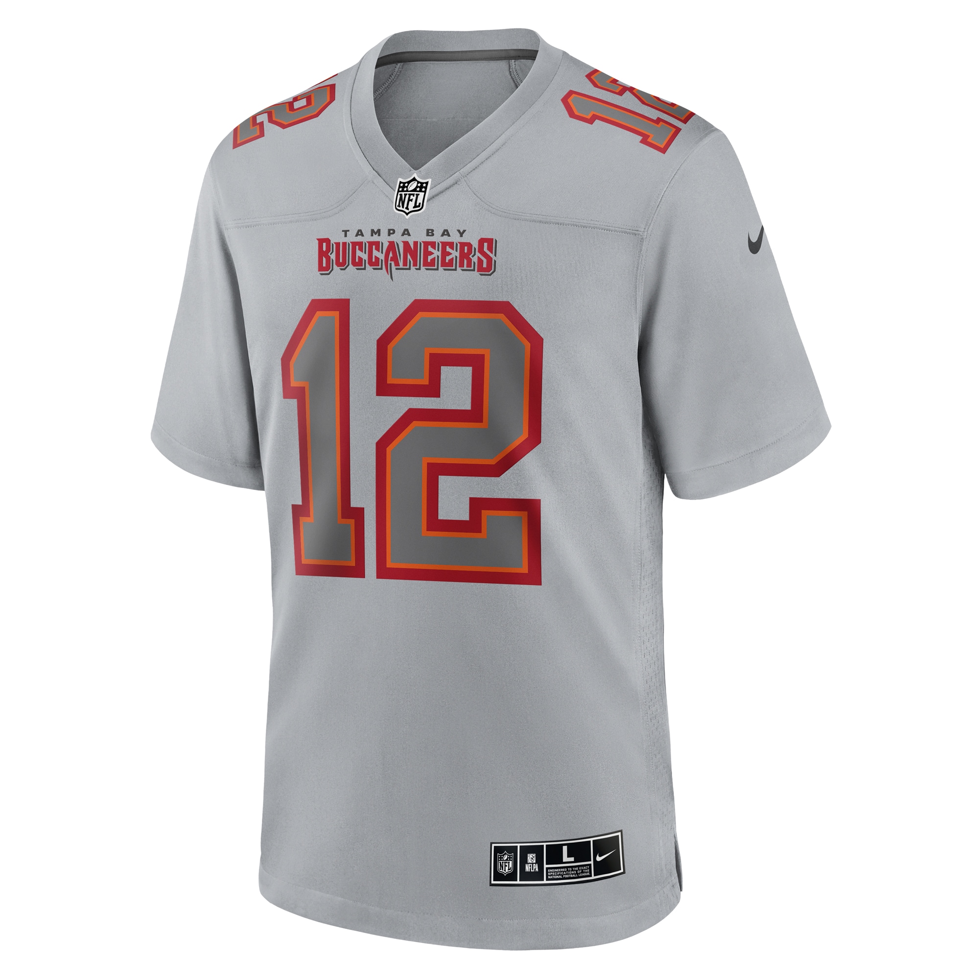 Tom Brady Tampa Bay Buccaneers Nike Atmosphere Fashion Game Jersey - Gray - vstockx