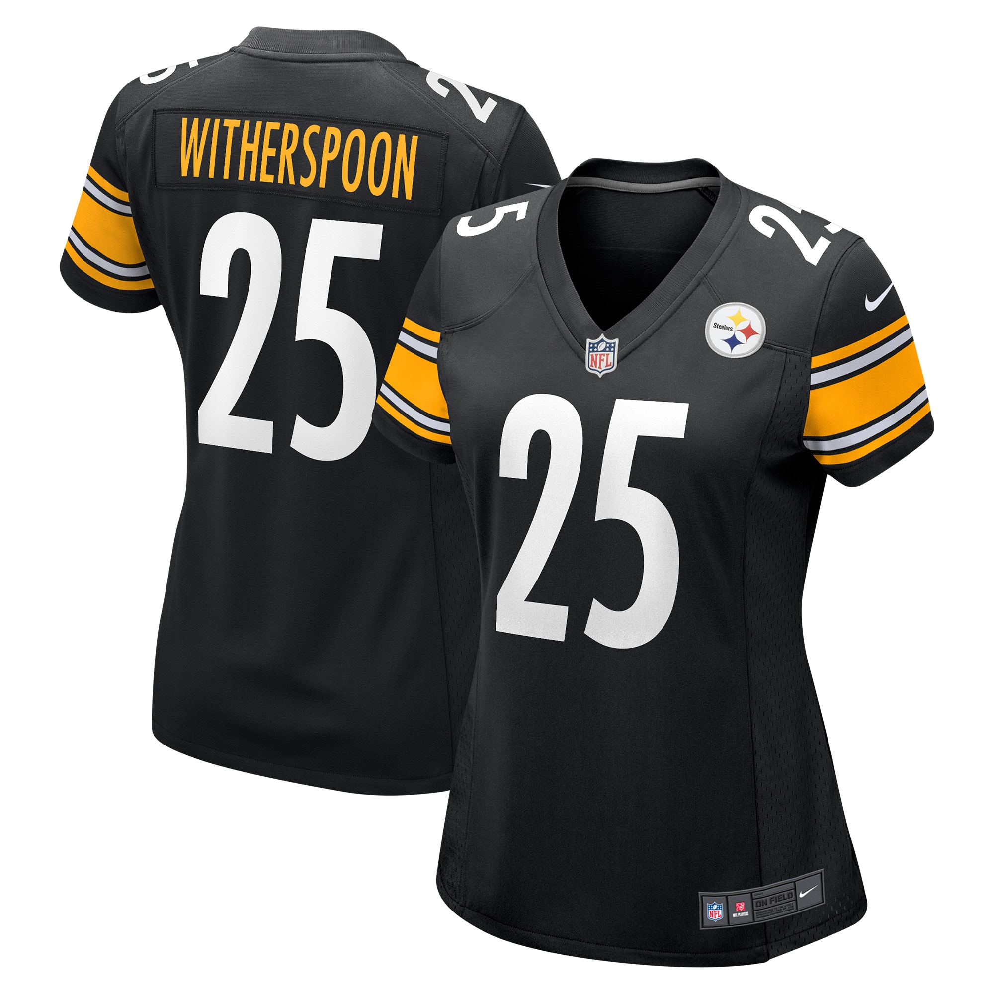 Ahkello Witherspoon Pittsburgh Steelers Nike Women's Game Jersey - Black - vstockx